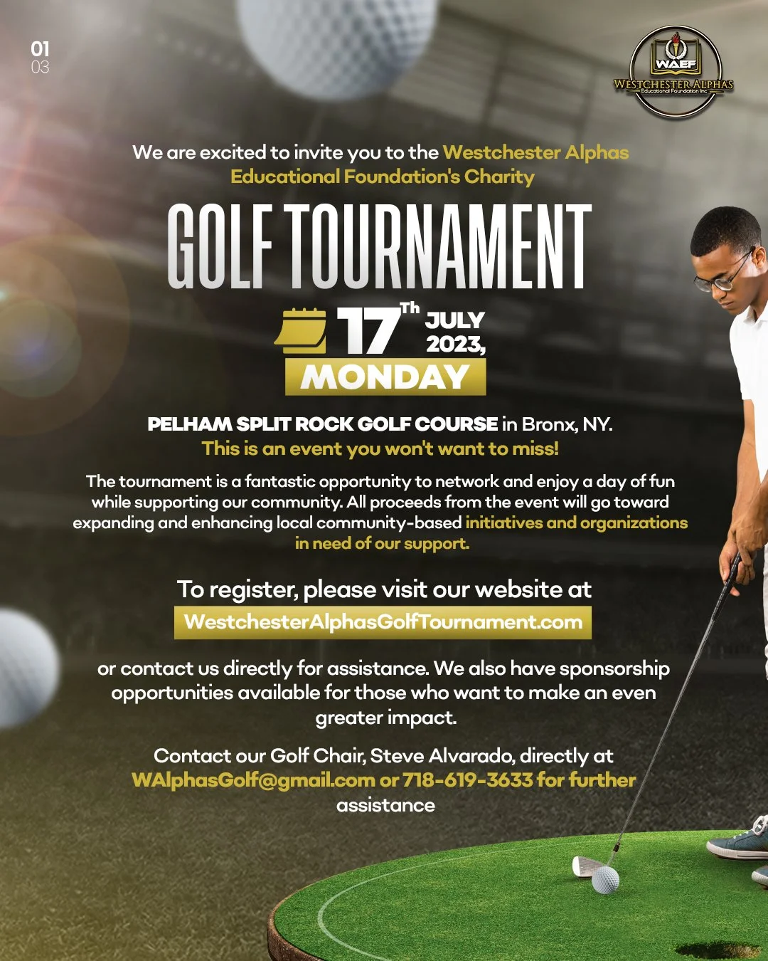 Westchester Alphas Charity Golf Tournament