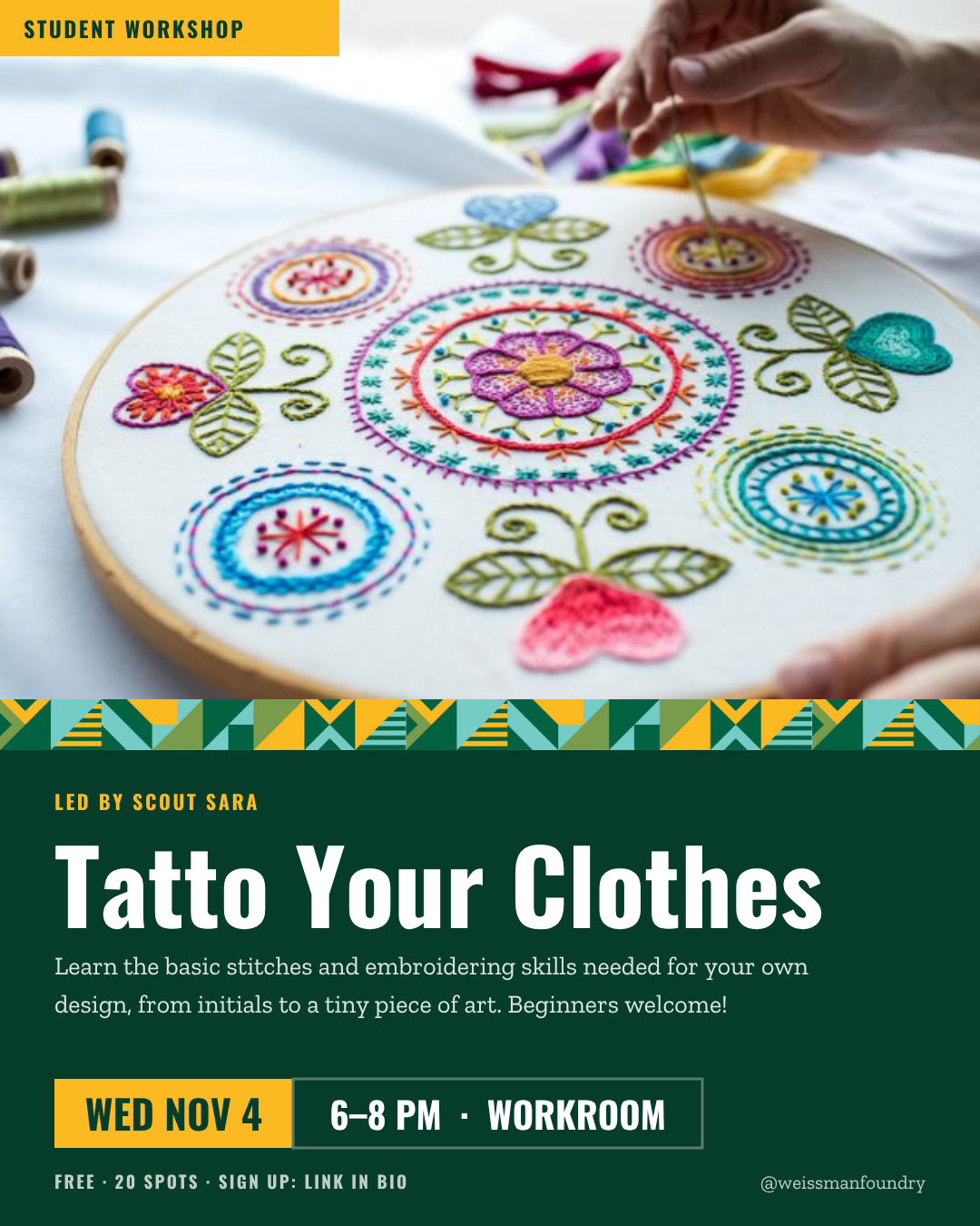 Embroidery Workshop
