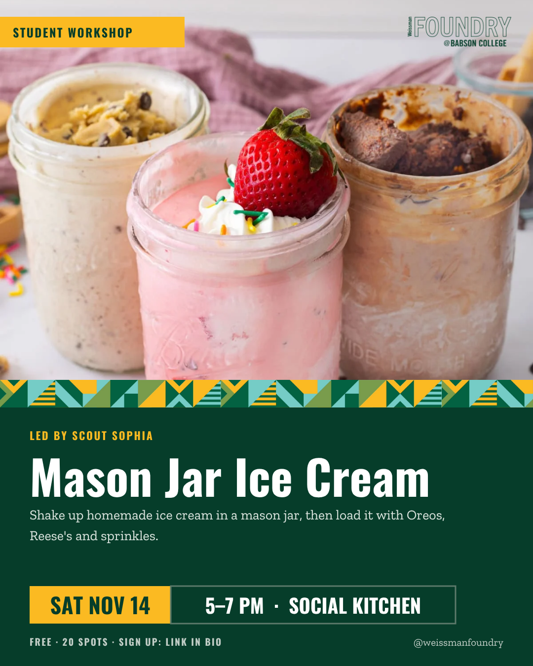 Mason Jar Ice Cream Workshop