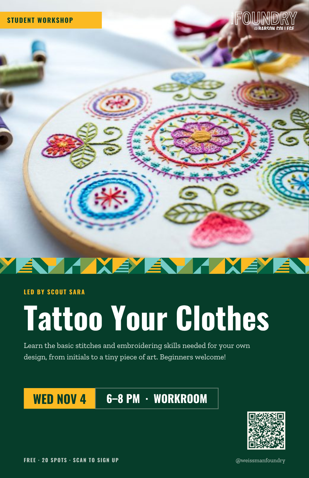 Embroidery Workshop