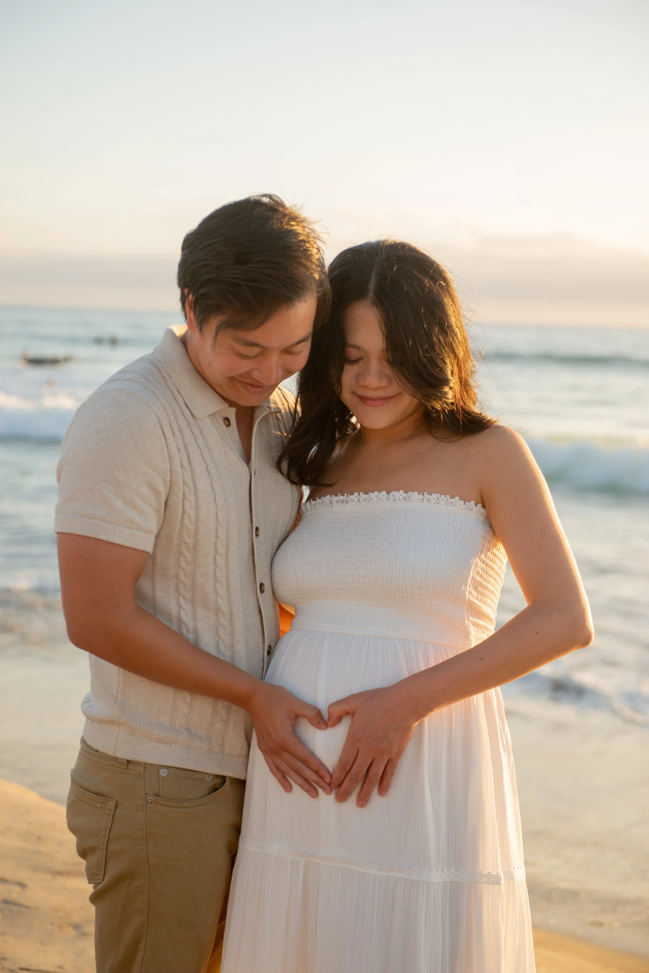 Becca and Daniel Del Mar Beach Maternity Session-171.jpg