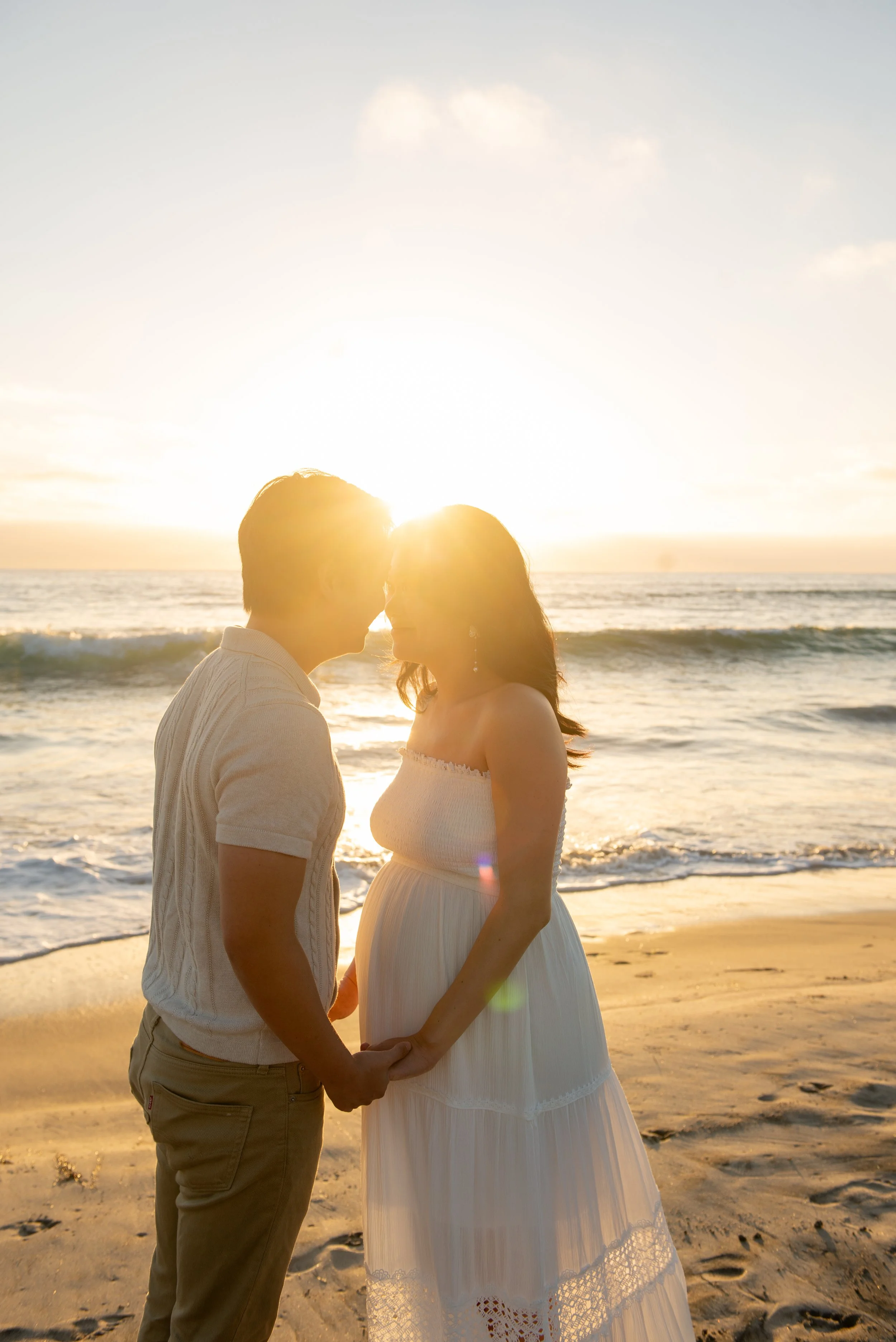 Becca and Daniel Del Mar Beach Maternity Session-189.jpg
