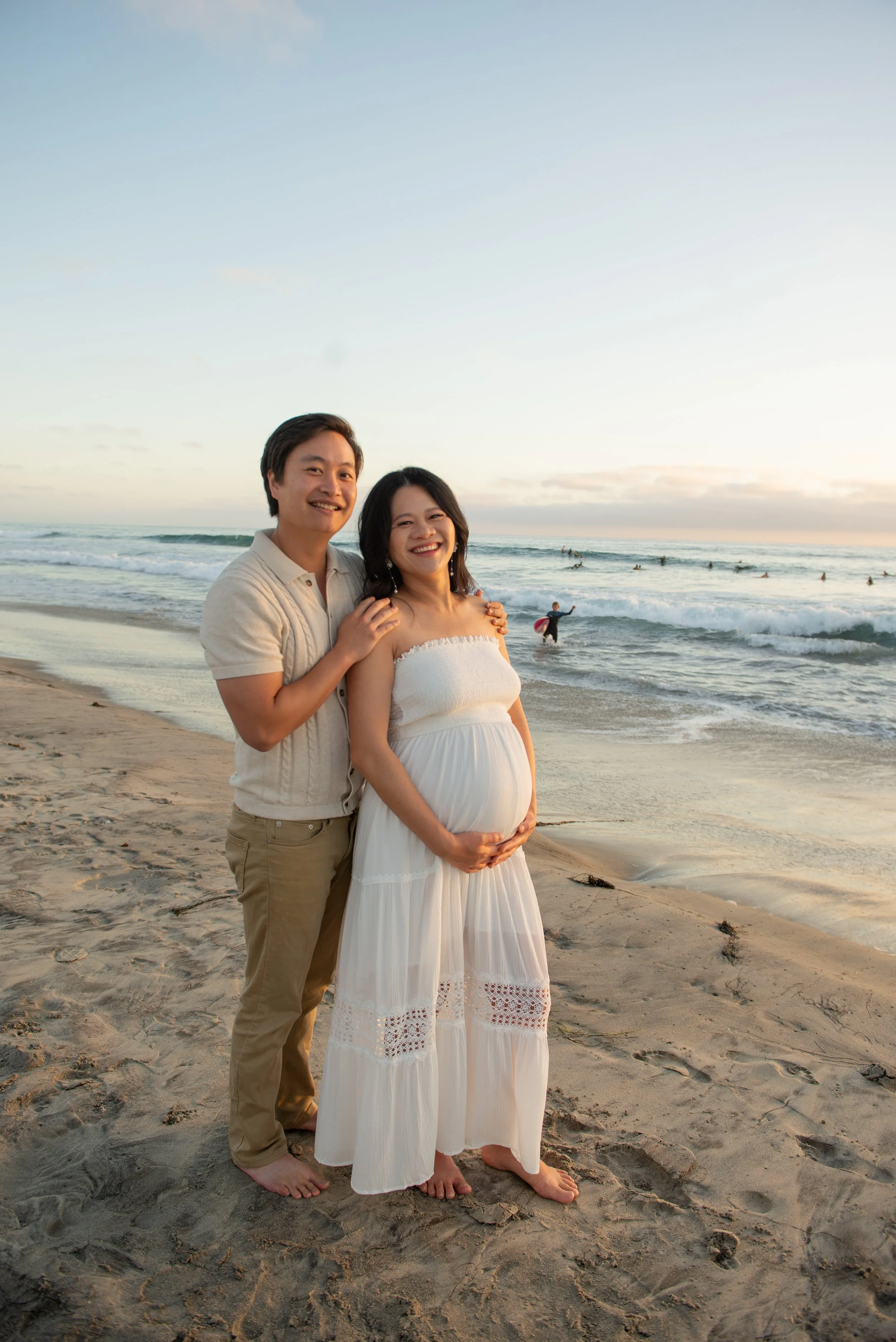 Becca and Daniel Del Mar Beach Maternity Session-202.jpg