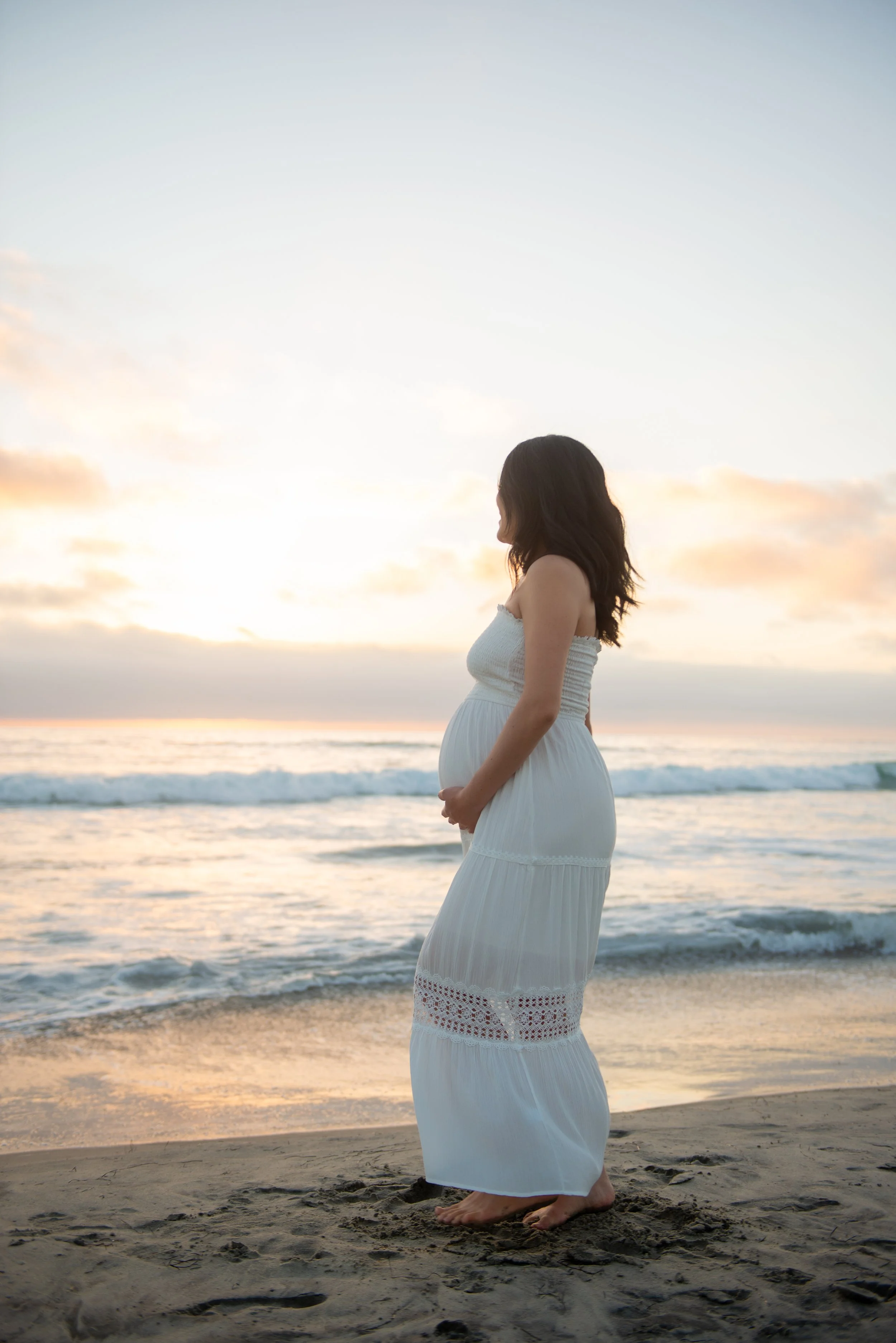 Becca and Daniel Del Mar Beach Maternity Session-239.jpg
