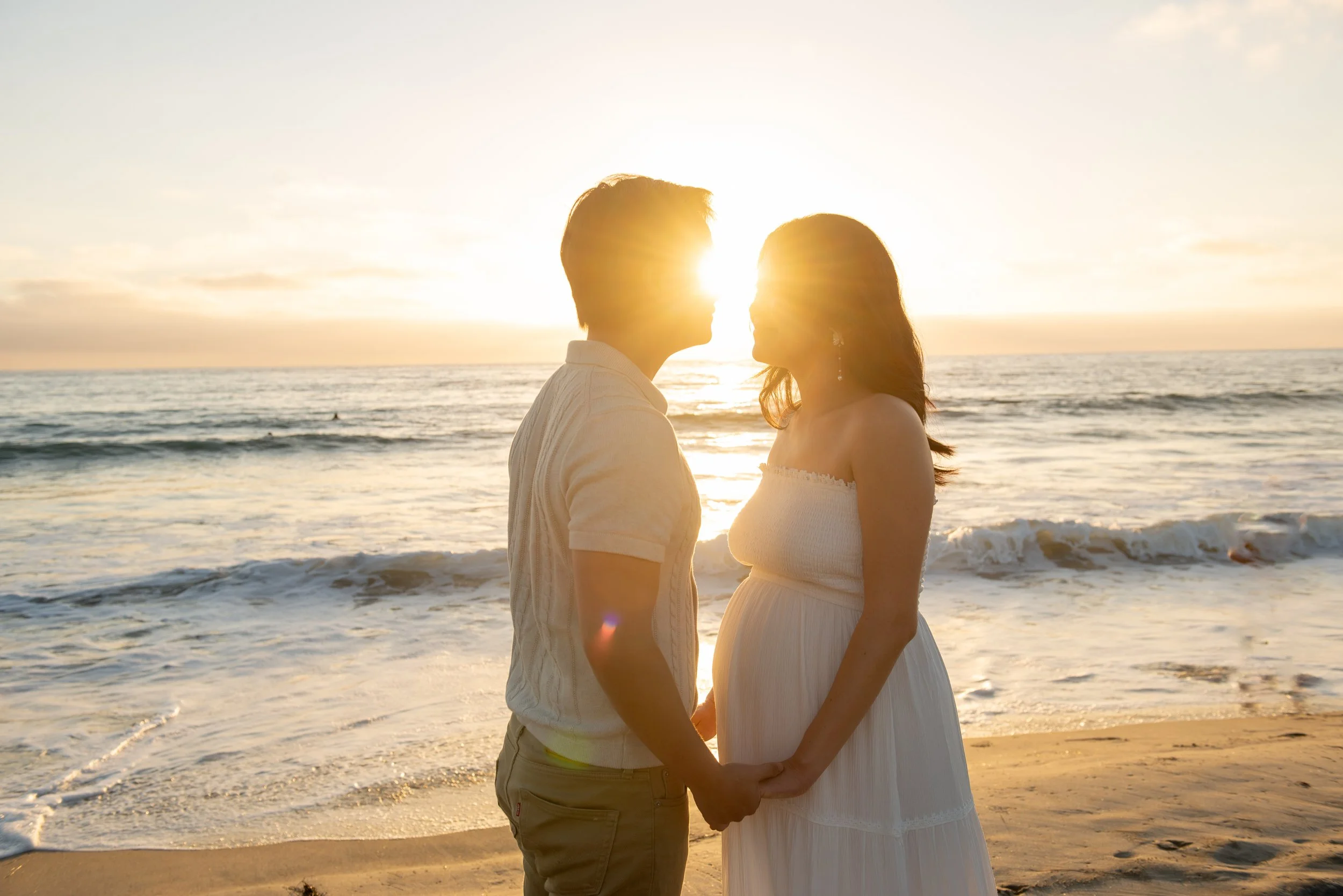 Maternity Session at Del Mar Beach | San Diego 
