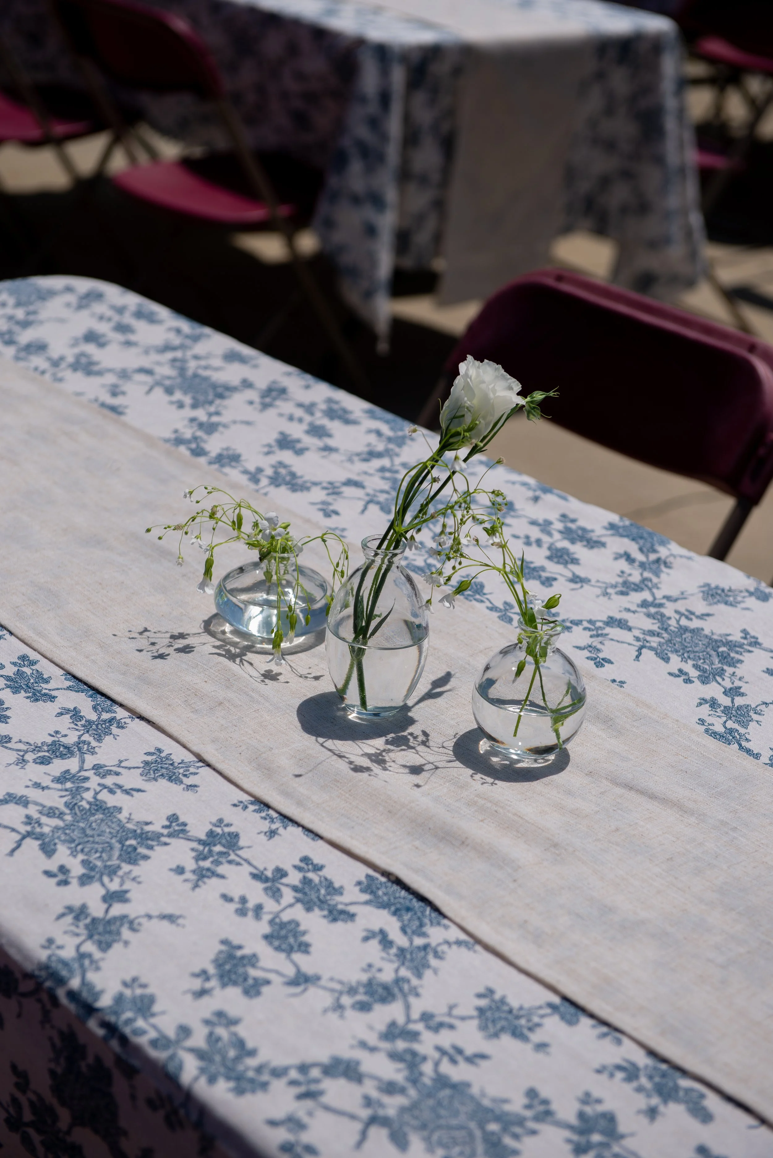 baby shower blue hydrangeas theme