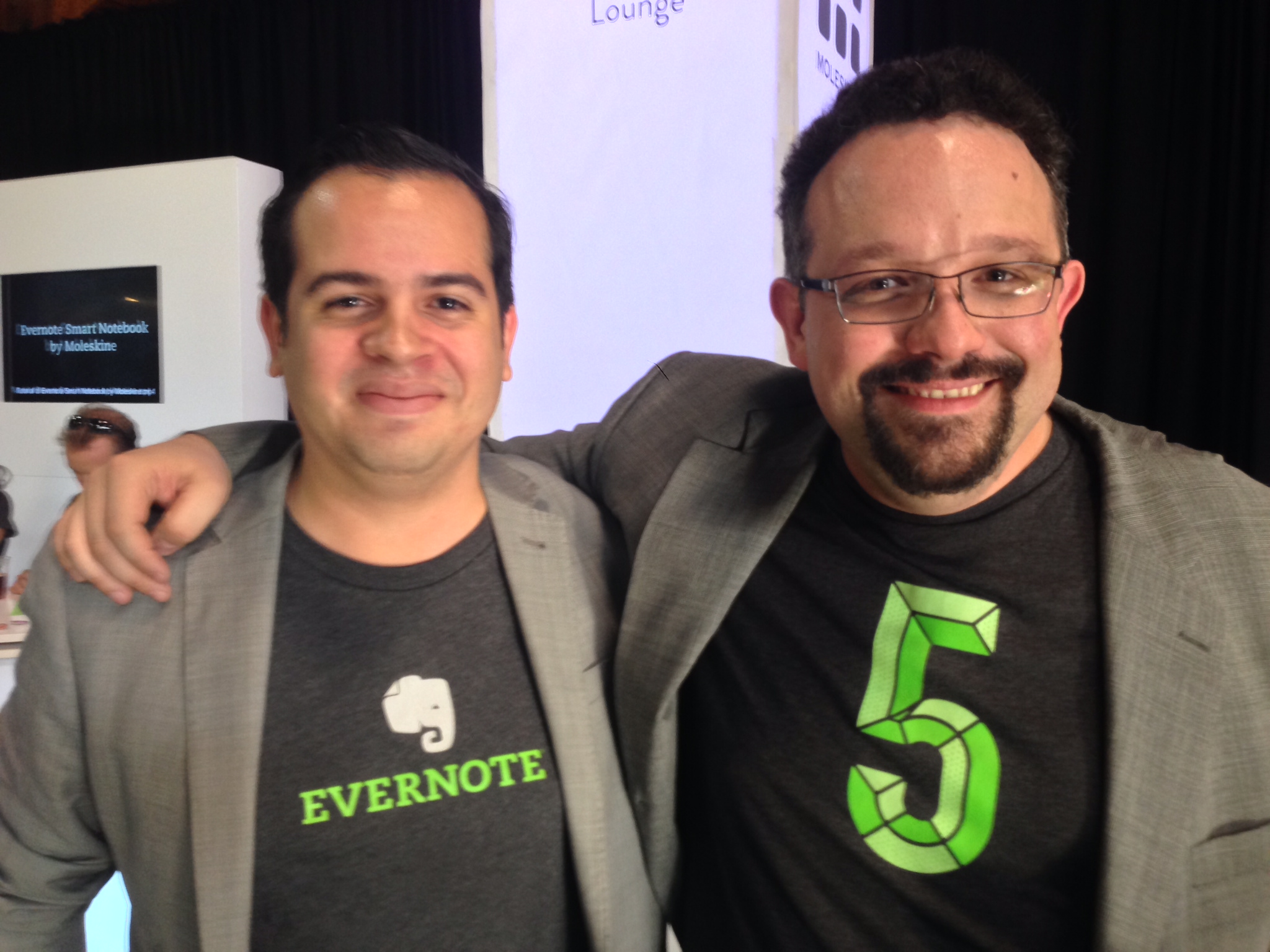 Rui Delgado and Phil Libin, then CEO of Evernote.