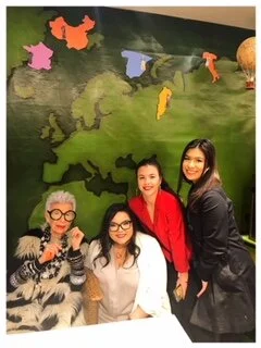 ADM 3325 Student pic with Iris Apfel 2018 NYC Bergdorfs.JPG