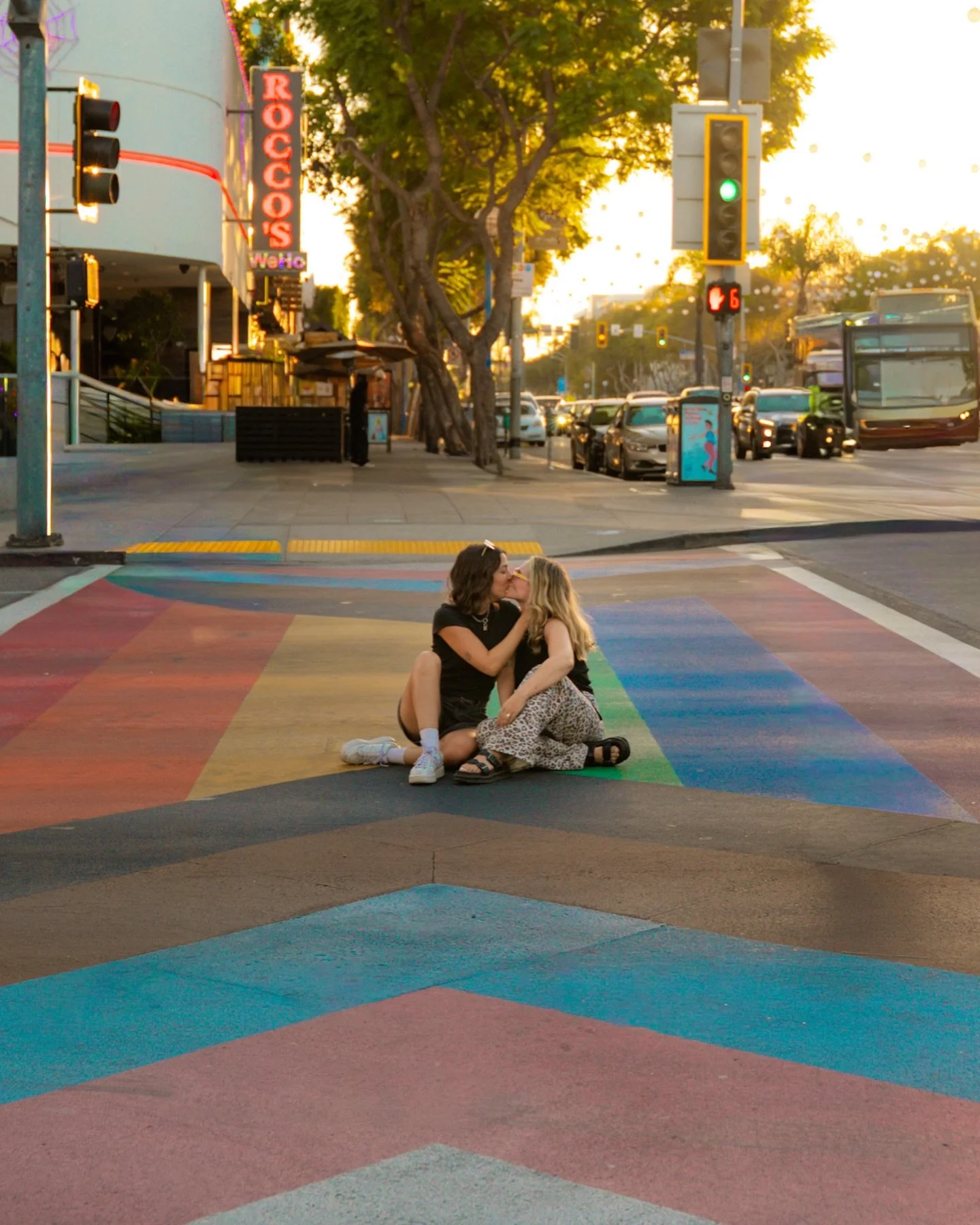 Our first time in LA (if you can believe it 😂) so we had to check out the queer neighborhood of WeHo! 🌈

if case you didn&rsquo;t know, WeHo is the LGBTQ+ capital of LA &mdash; with iconic queer bars, rainbow crosswalks, and queer-owned spots every