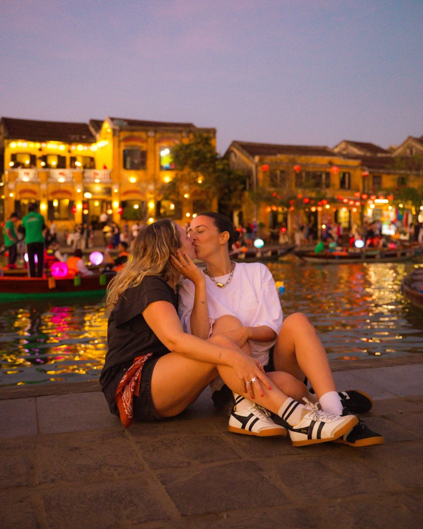 A postcard from Vietnam 🇻🇳✨

Watching lantern boats drift along the Thu Bồn River in Hội An is magical &mdash; but seeing it under a full moon? UNREAL! 🌕

Lantern boat rides were traditionally used to release paper lanterns with candles inside to 