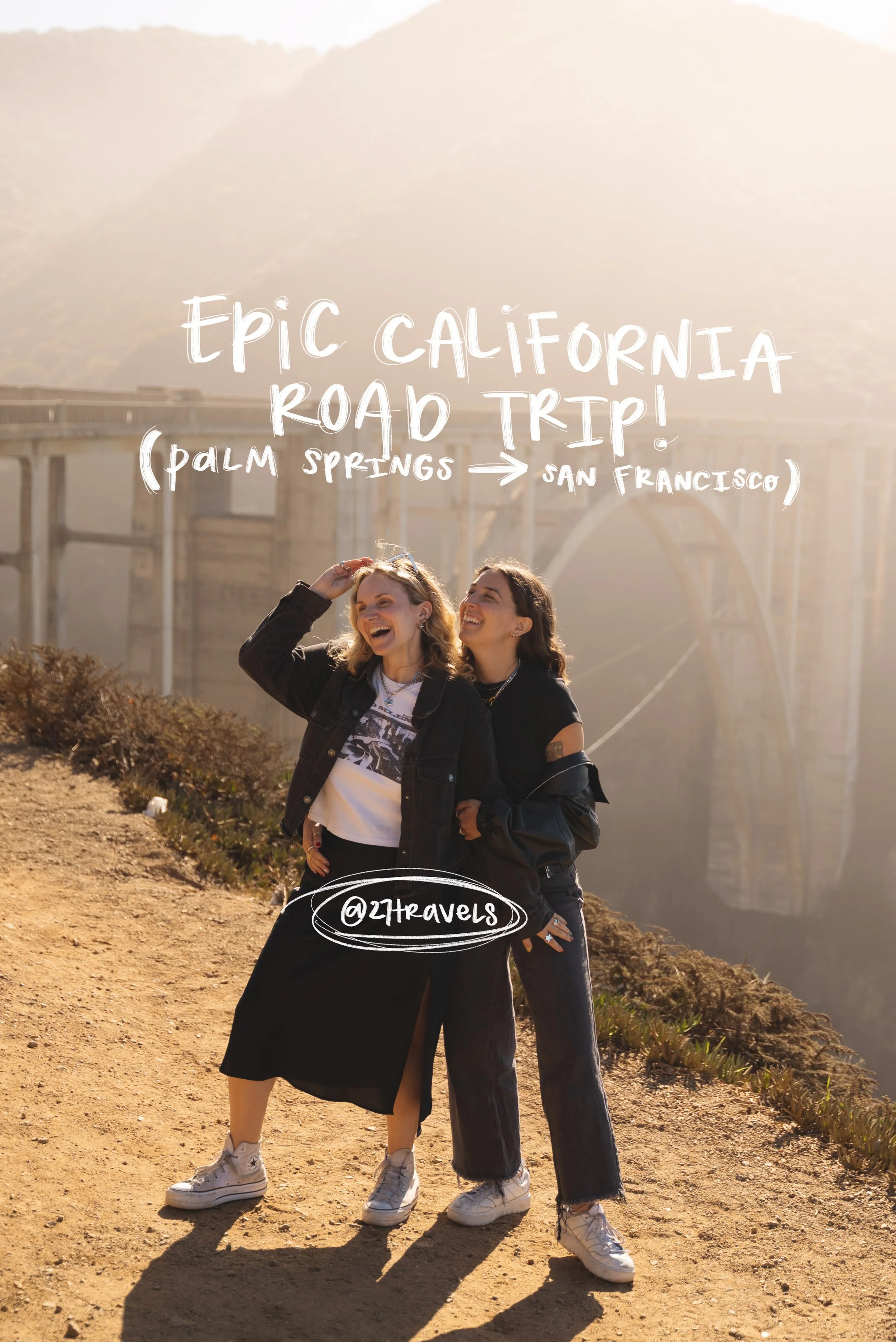Epic California Road Trip: Palm Springs to San Francisco (via Highway 1) with Stops in SLO CAL, Big Sur, Monterey &amp; the National Parks!