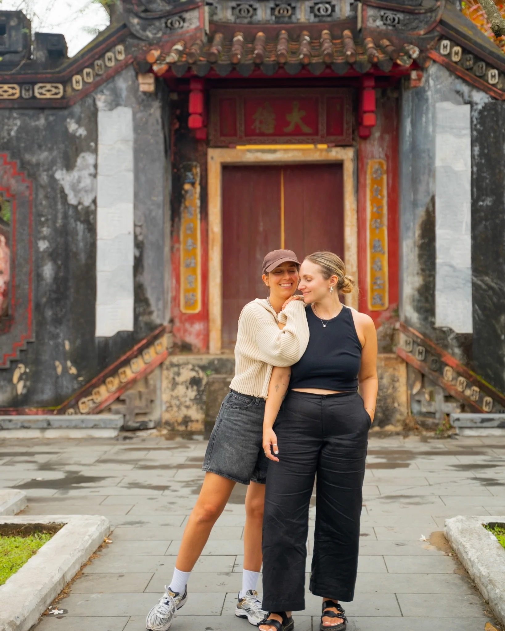 couples with no height difference >>>>

looking back at some of our old trip photos is making us so excited for our next one! we leave on Sunday! who can guess where we&rsquo;re headed?! 😍✈️ #vietnam #travel #wlwcouple #hoian #coupletrav