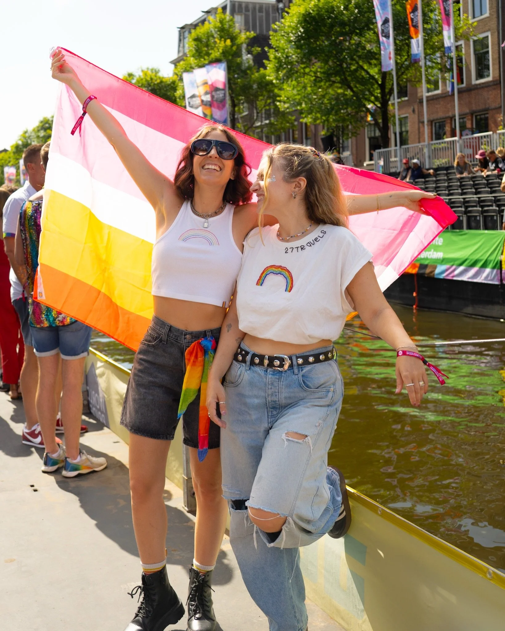 When your first Amsterdam Pride also happens to be World Pride 🥹🏳️&zwj;🌈🌷

This was our first time experiencing the canal parade and (in our opinion) it might just be the coolest Pride in the world! All the floats are actually boats that go throu