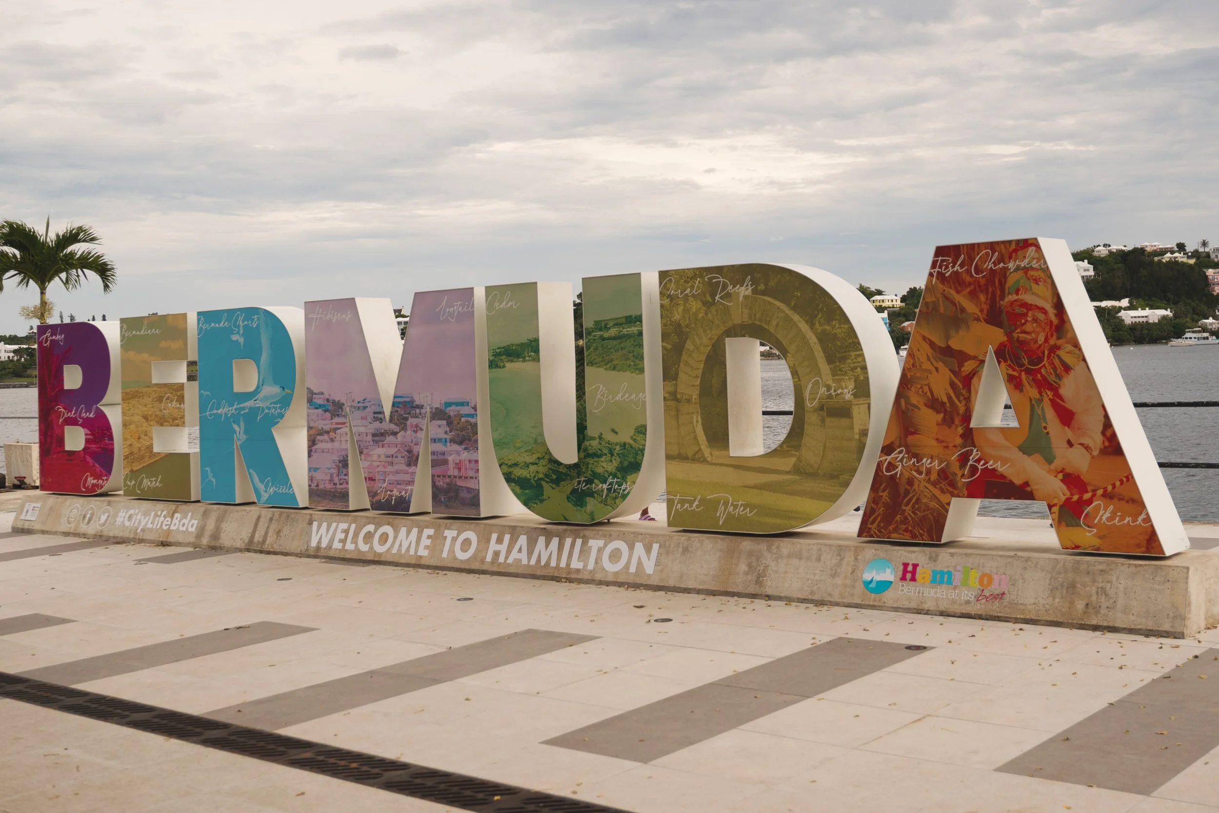 bermuda sign in downtown hamilton bermuda