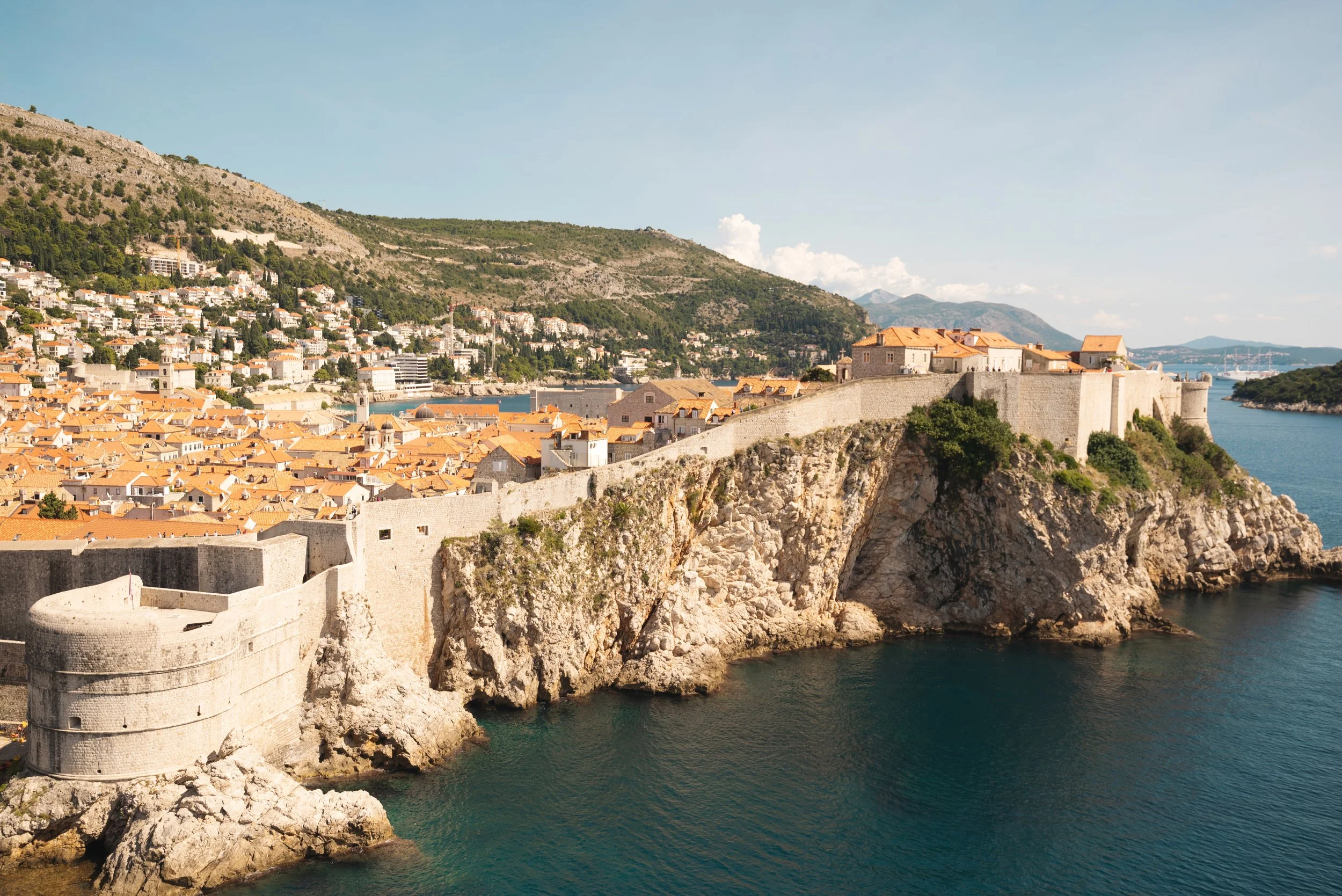 view of dubrovnik old town aka kings landing