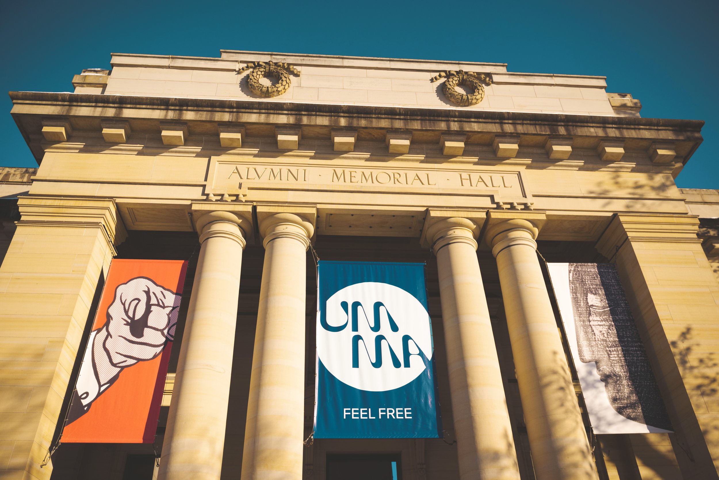 outside of umma building  (university of michigan museum of art)