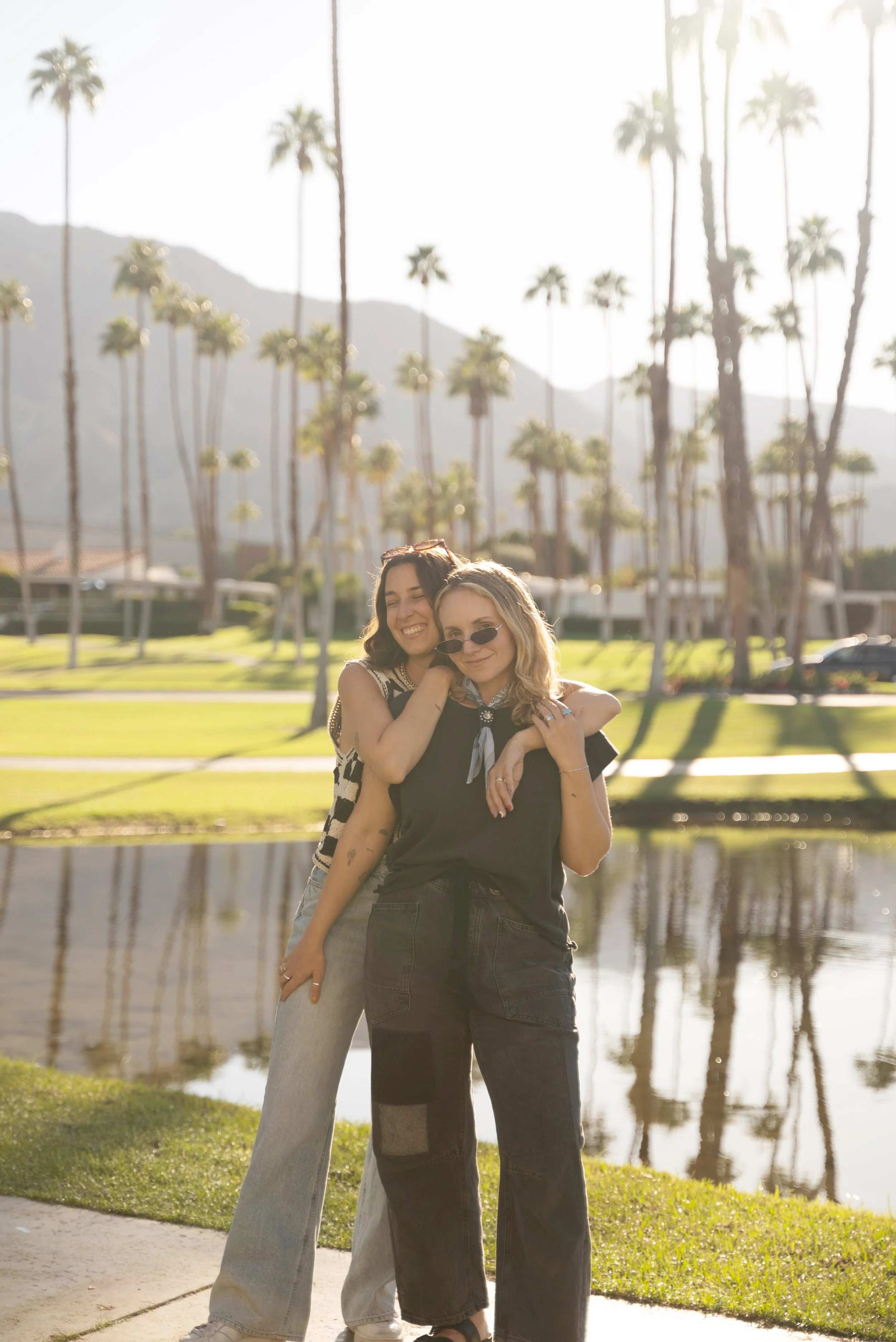 two girls overlooking view from omni rancho las palmas resort