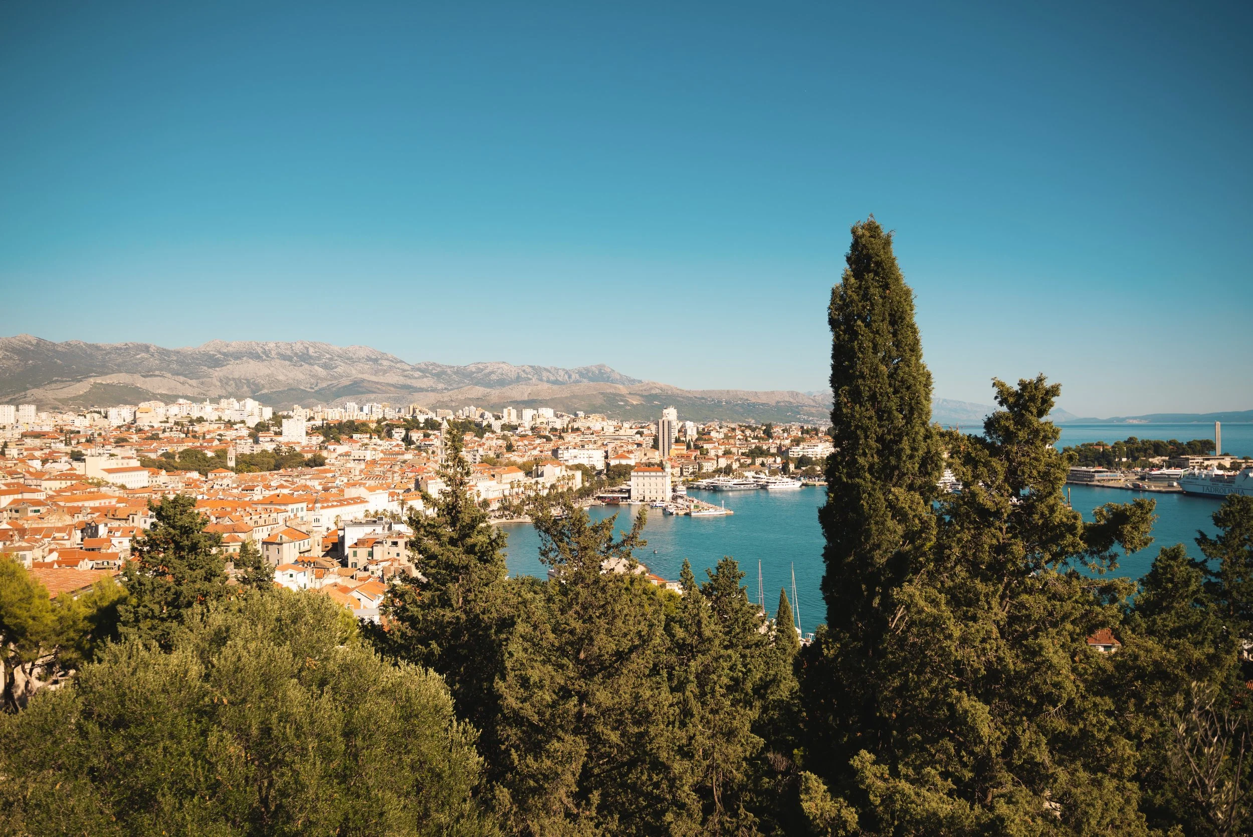 view of Split from Majan Stairs