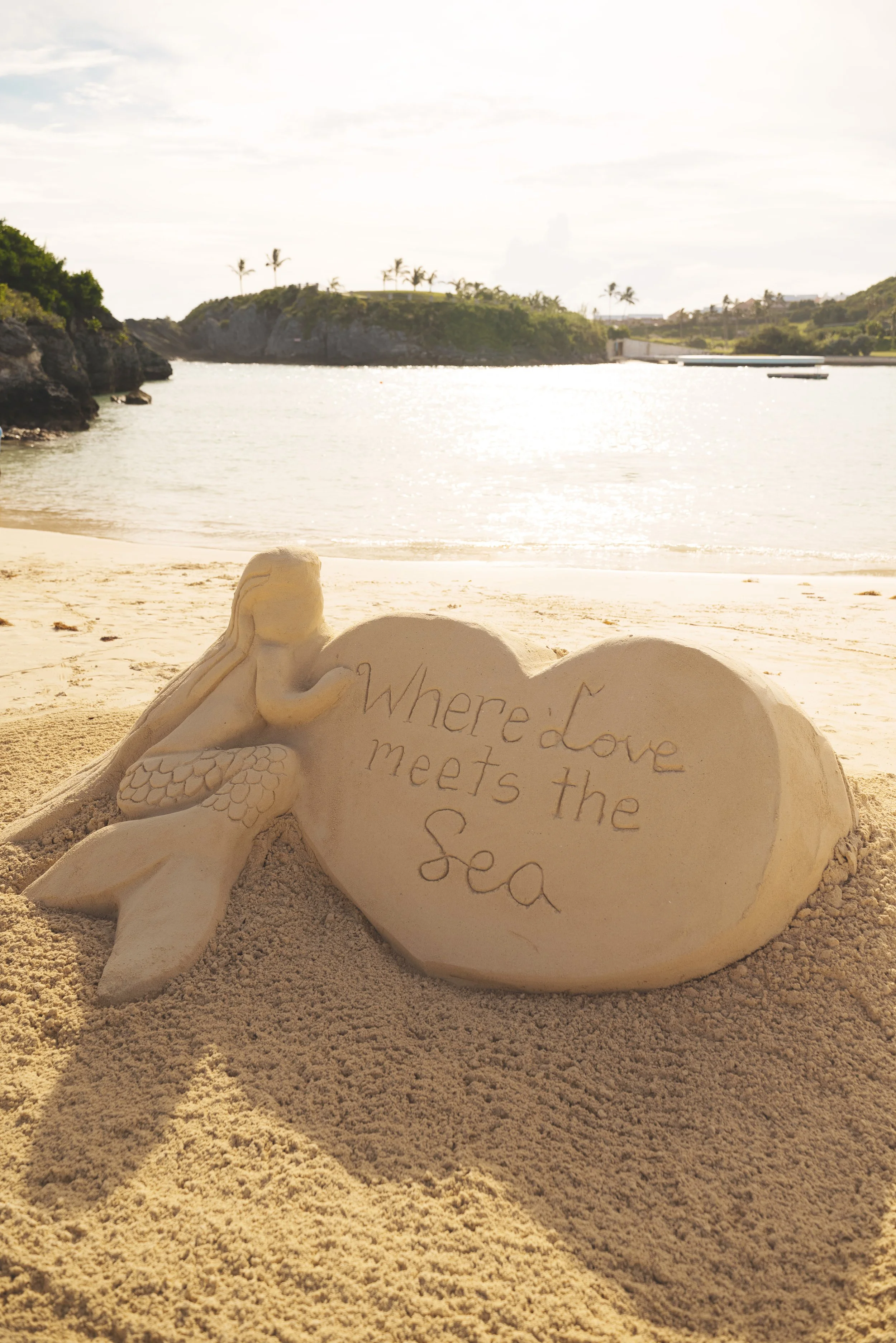 sand castle art at hamilton princess bermuda beach