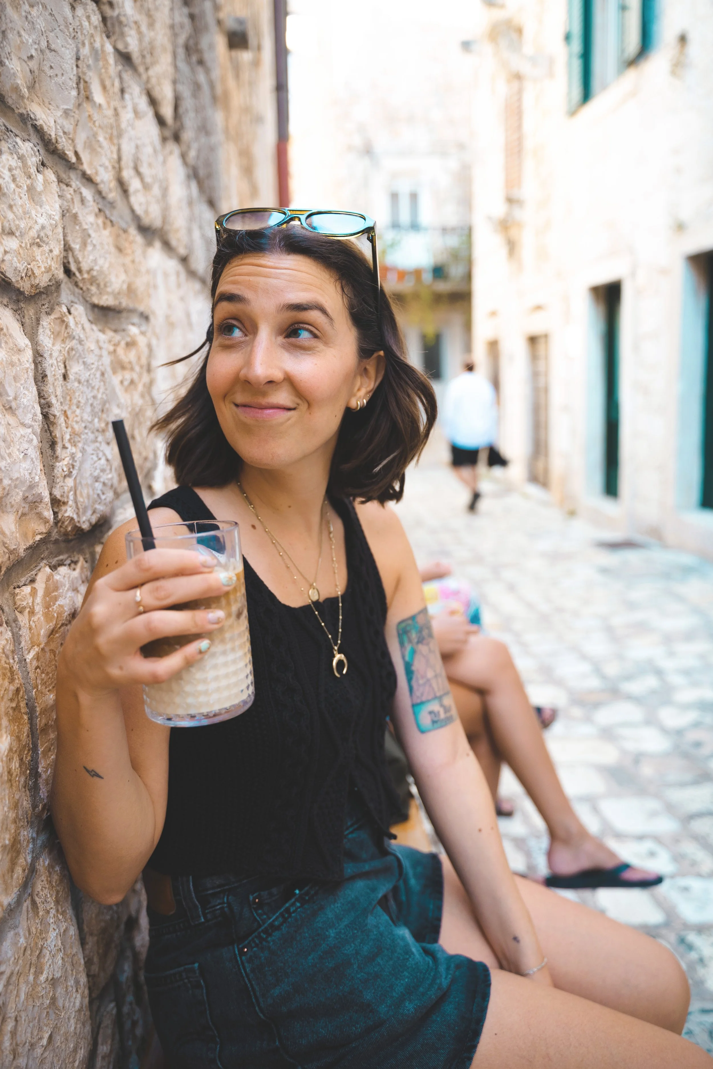 girl holding coffee from kava hvar