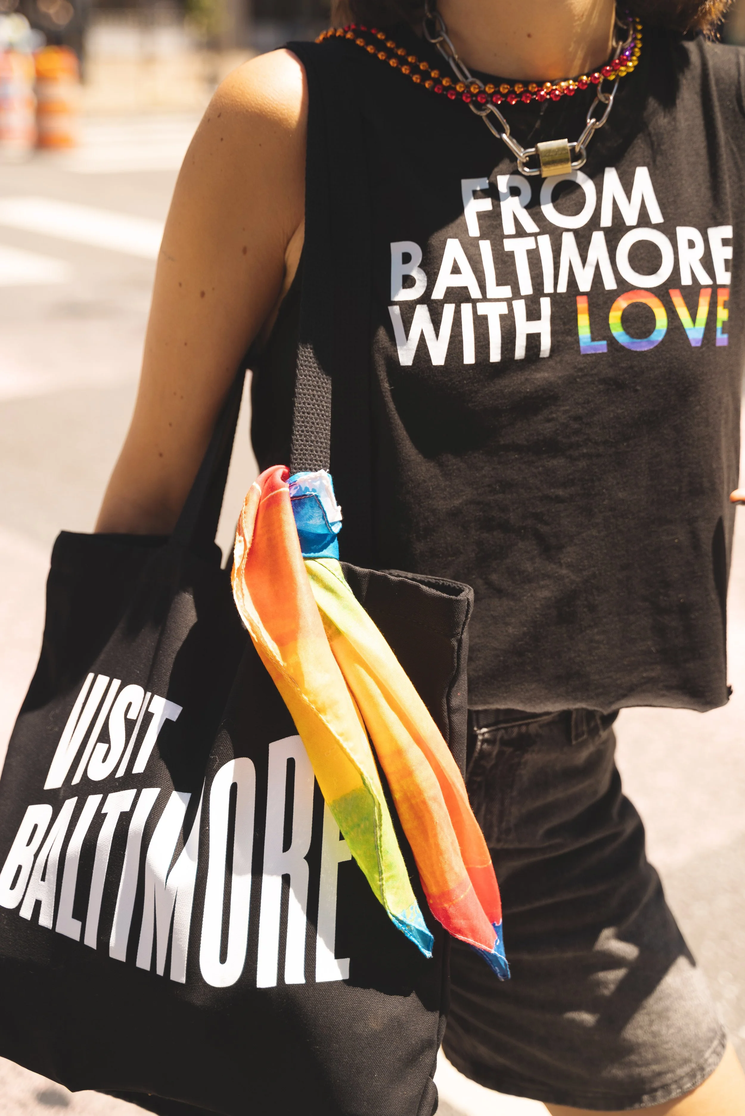 girl at baltimore pride