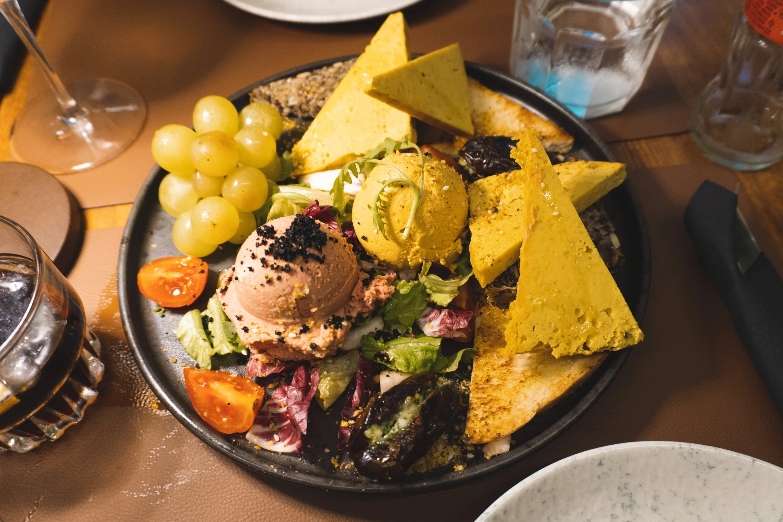 vegan cheese plate at BARAKOKULA split