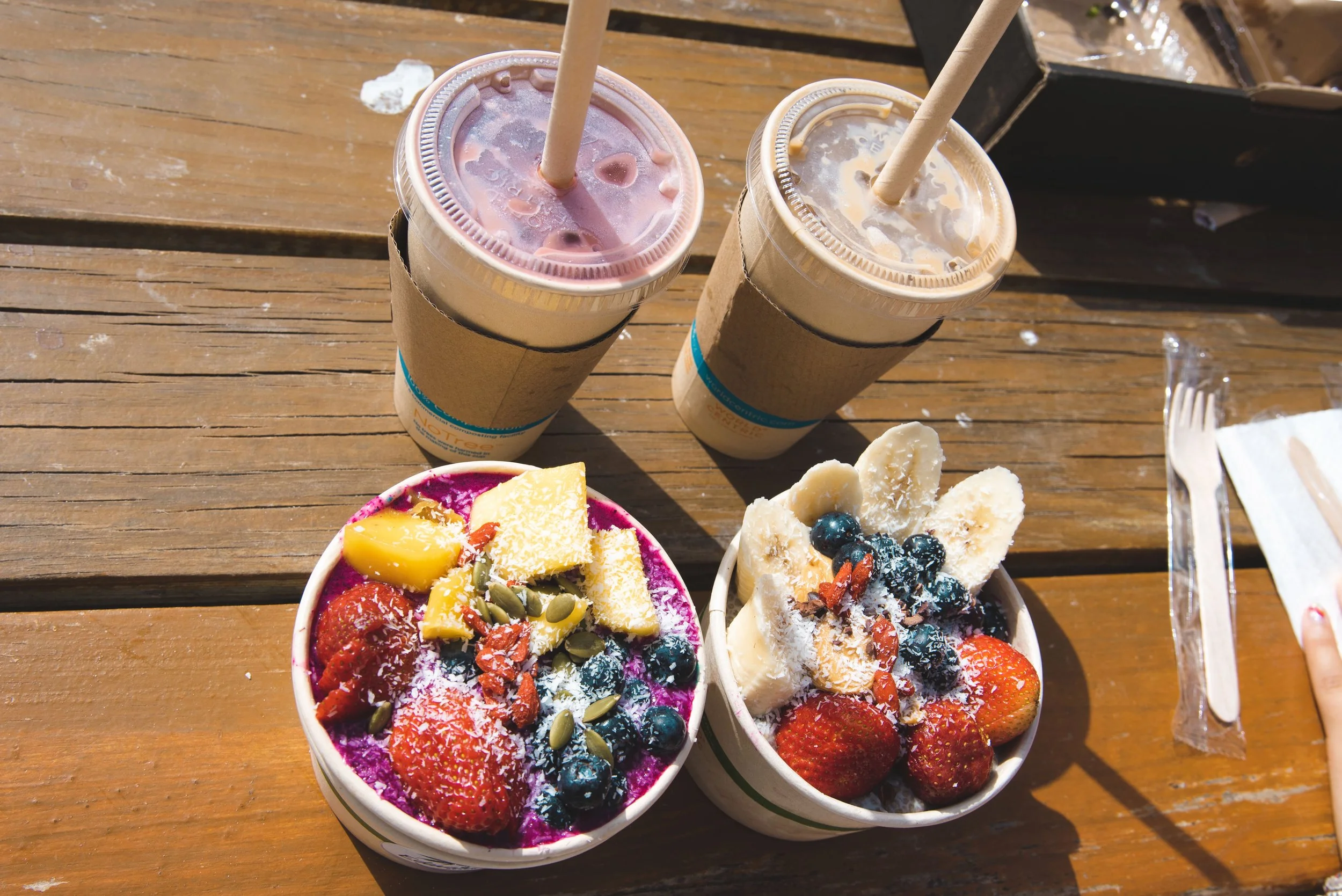 acai bowls from eduardos beach shack aruba