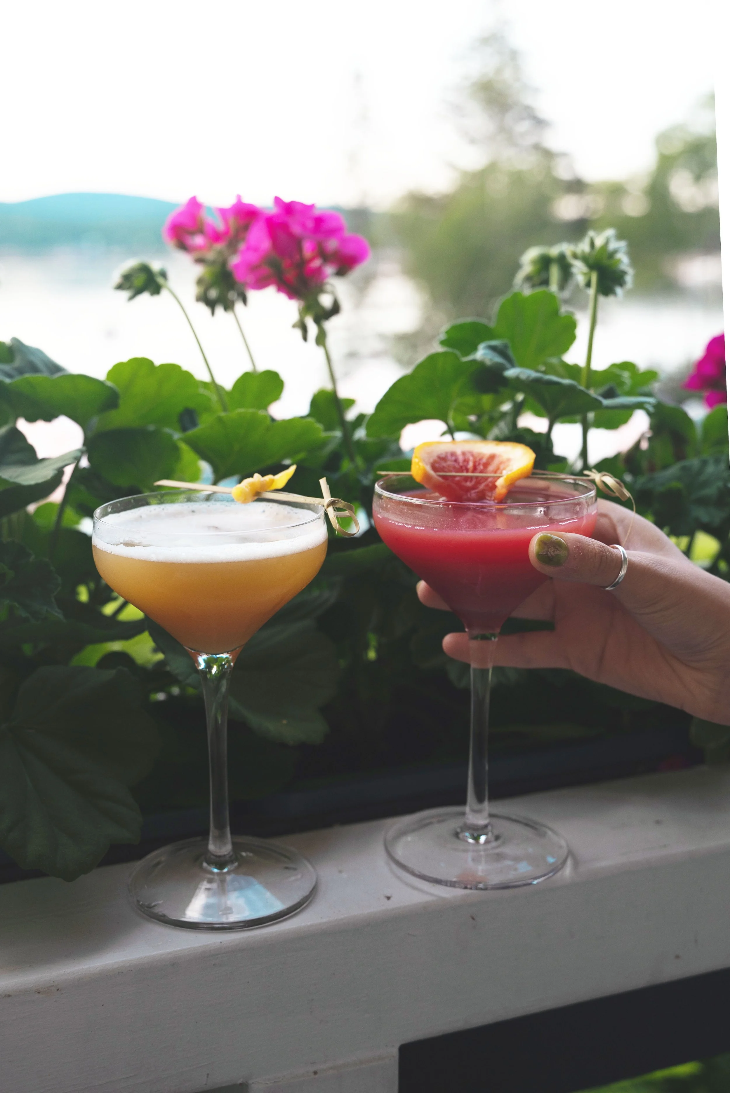 drinks with a view at the claremont maine