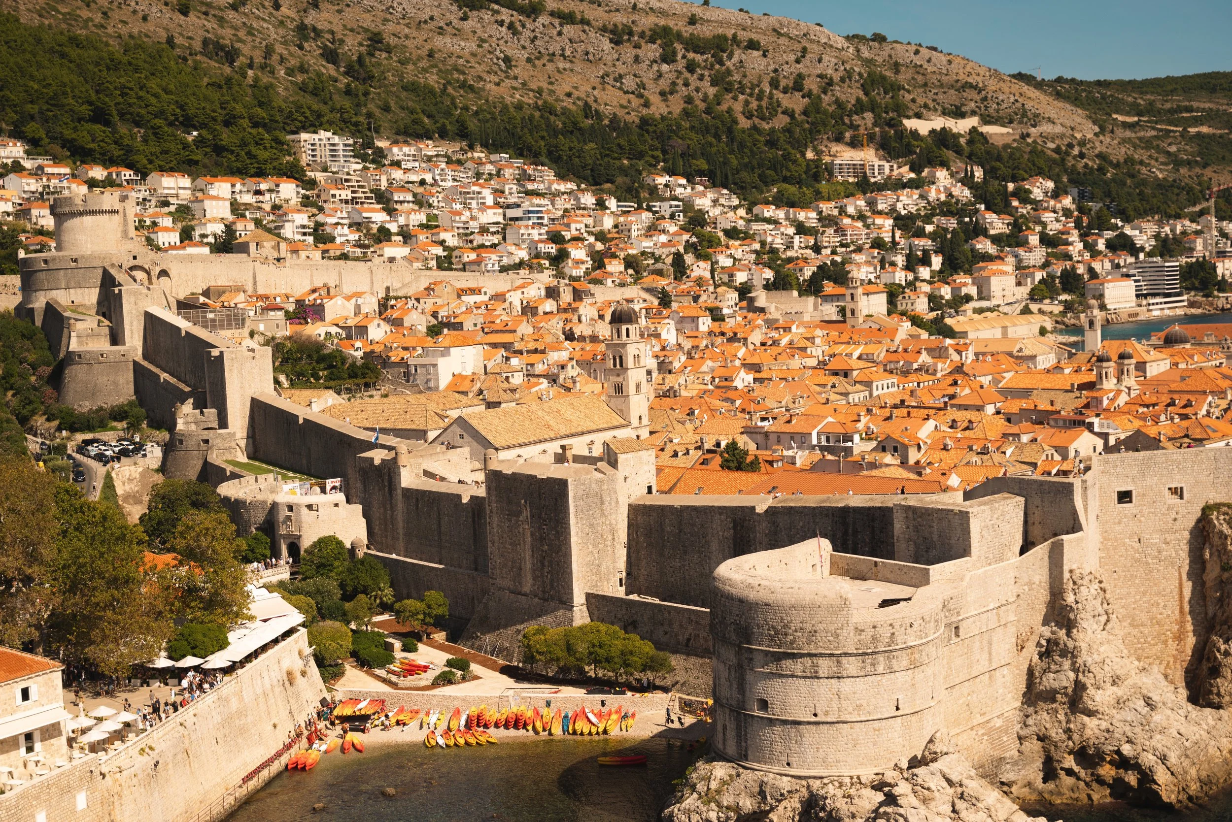 view of dubrovnik old town aka kings landing