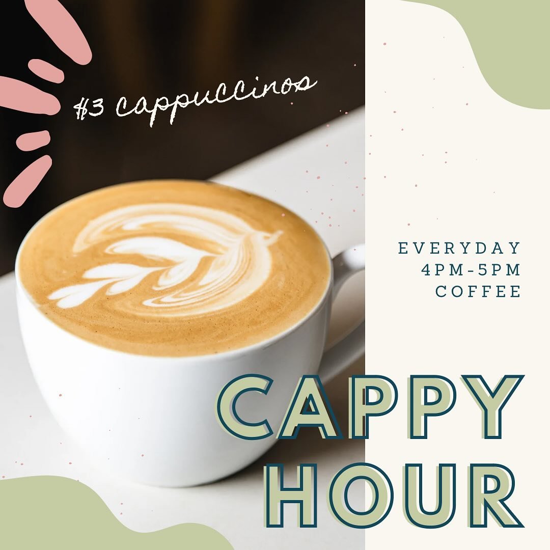 Introducing our new &ldquo;CAPPY HOUR&rdquo;! 🥳  Starting today, we will be serving $3 cappuccinos everyday from 4-5 PM! Can&rsquo;t wait to see you there 😉🫶🏻

#mudleaf #dallascoffeeshop #coffee #cappuccino 
#loveeverybodyalways #andcoffee