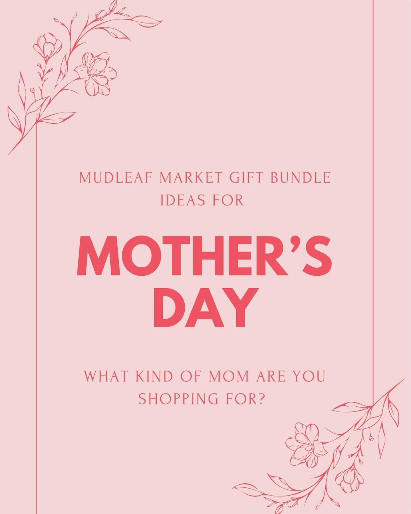 Mother&rsquo;s Day is in TWO weeks! If you didn&rsquo;t know, we have a market in-store where we sell a variety of home goods that are perfect to celebrate moms with! 💖 We&rsquo;ve put together a few light-hearted bundles to inspire you for your own