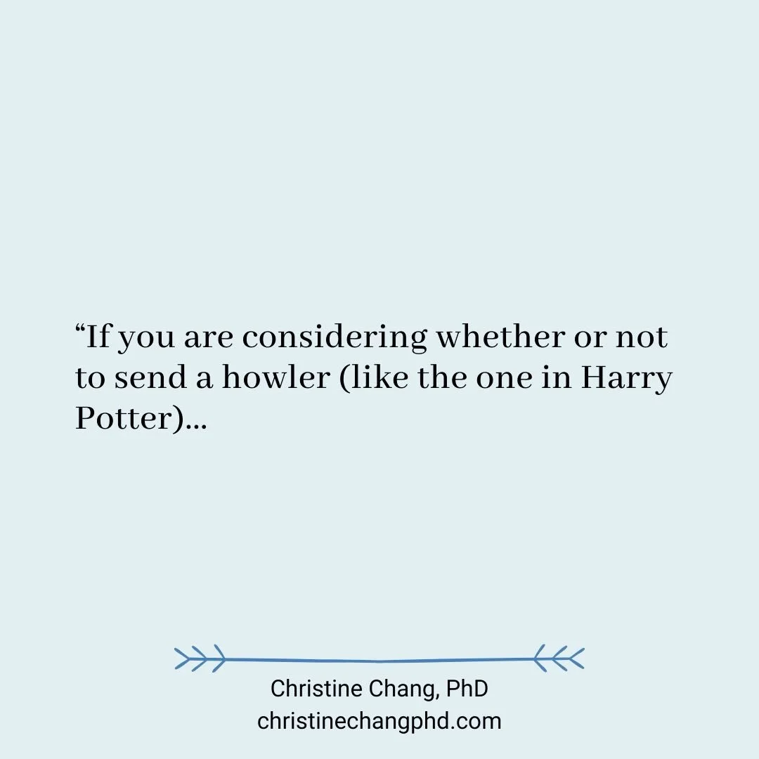 When we send a &rdquo;howler&ldquo; or yell, we are attempting to offload the discomfort of the emotion. While it provides temporary relief (like a pressure valve), it doesn&rsquo;t necessarily change our internal relationship with the pain. It is an