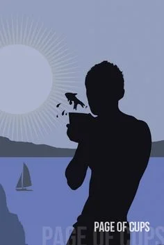 Page of Cups, from Steven Bright’s Spirit Within Tarot .