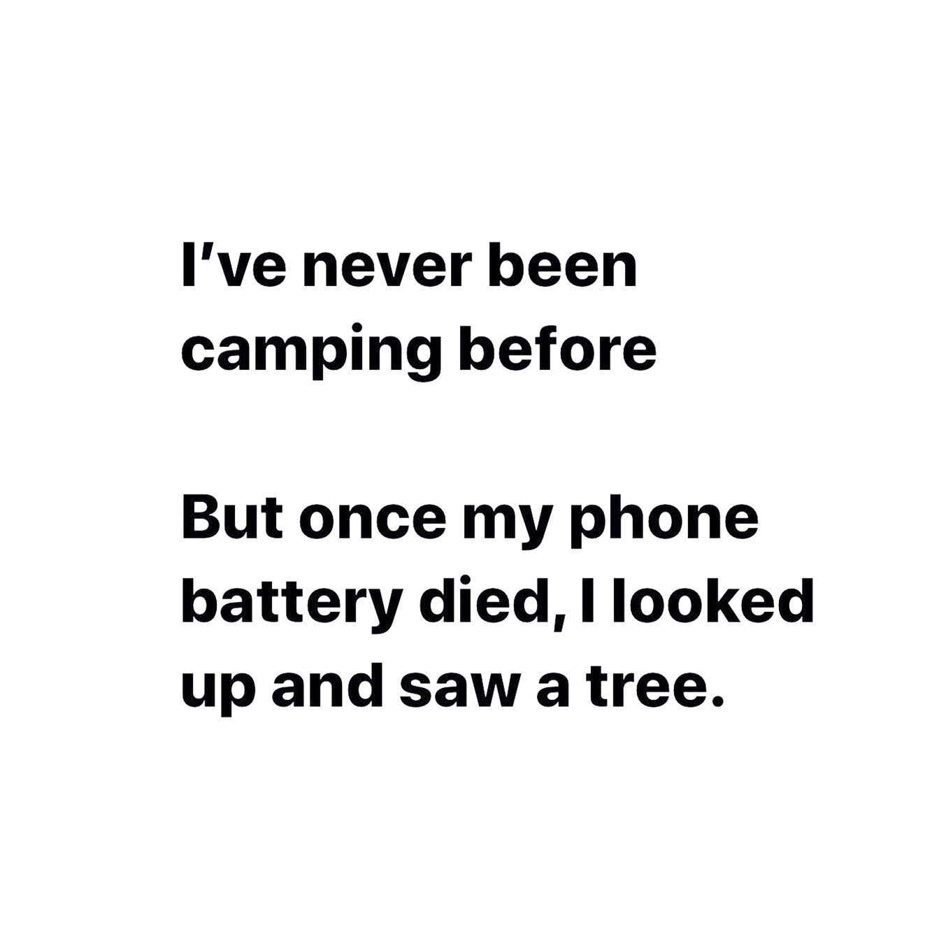 This is me... at one with nature 🙄
.
.
.
.
.
.
.
.
.
.
#noportaloosforme #campinglife #campingquotes #qootd #funnyquotes #metoatee #postoftheday