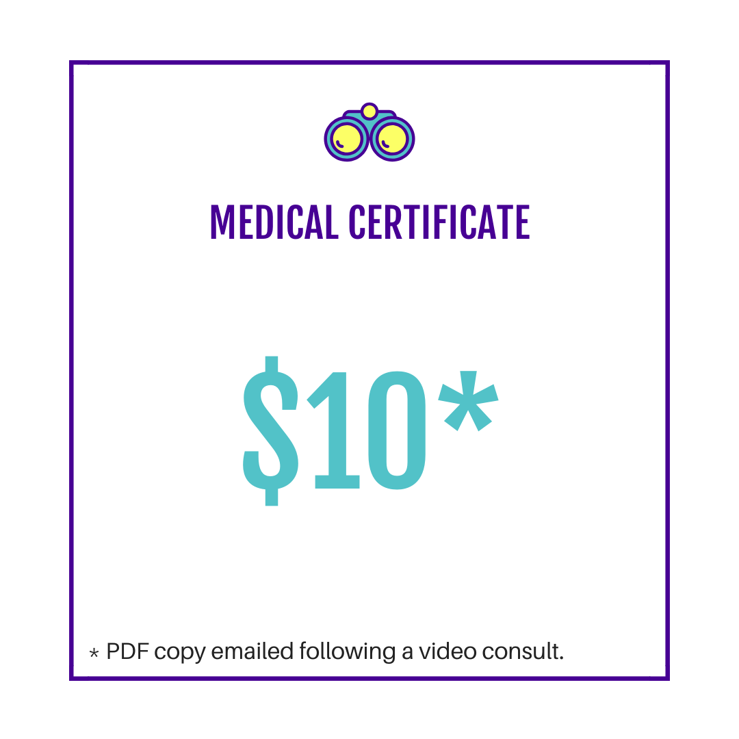 Get a medical certificate for your current oral health condition.   You must be experiencing an oral health complaint that is preventing you from going about your normal daily activities to be eligible for this certificate.   NB:  not  available with Smile Status Reports