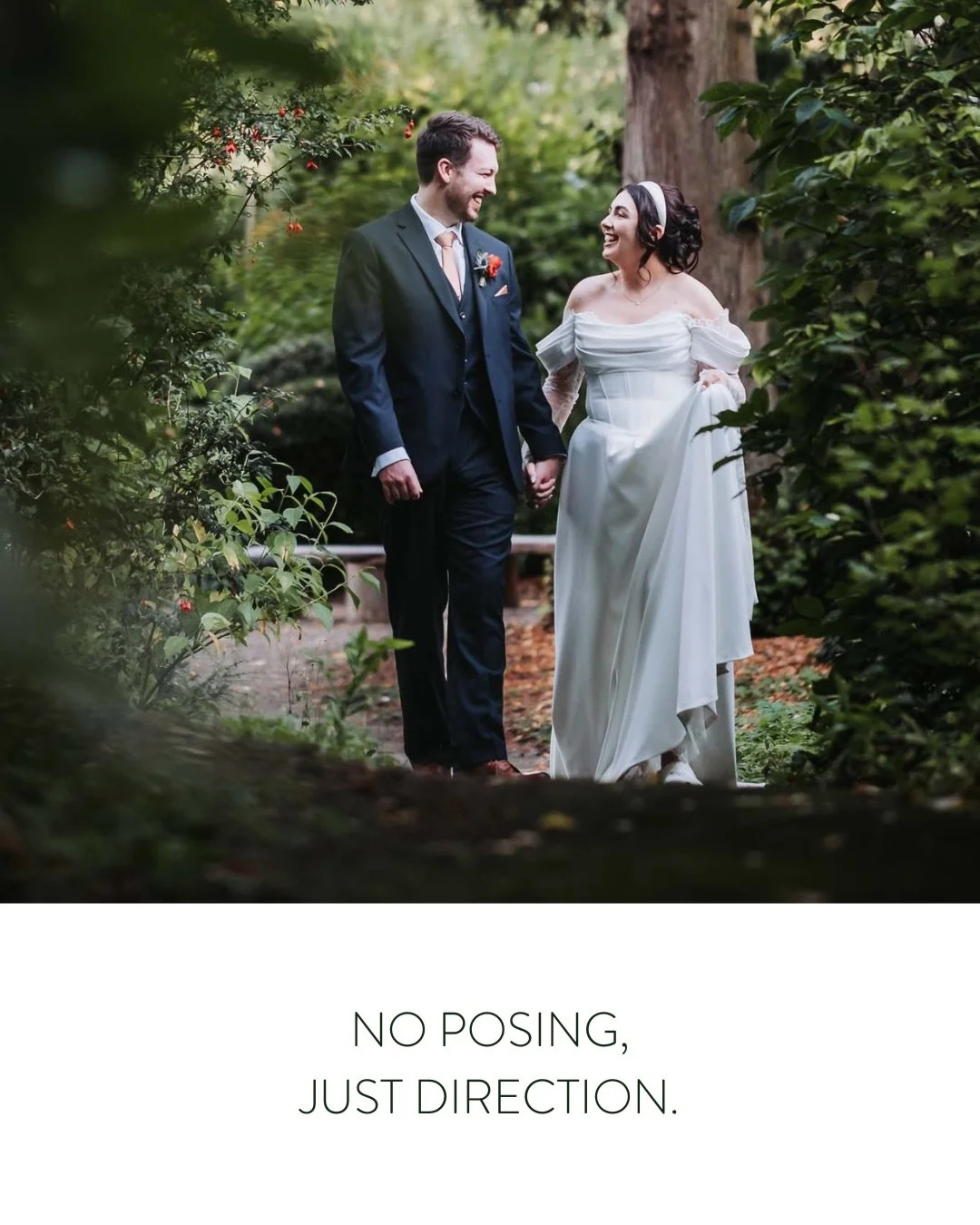 No posing, just direction. Agree?