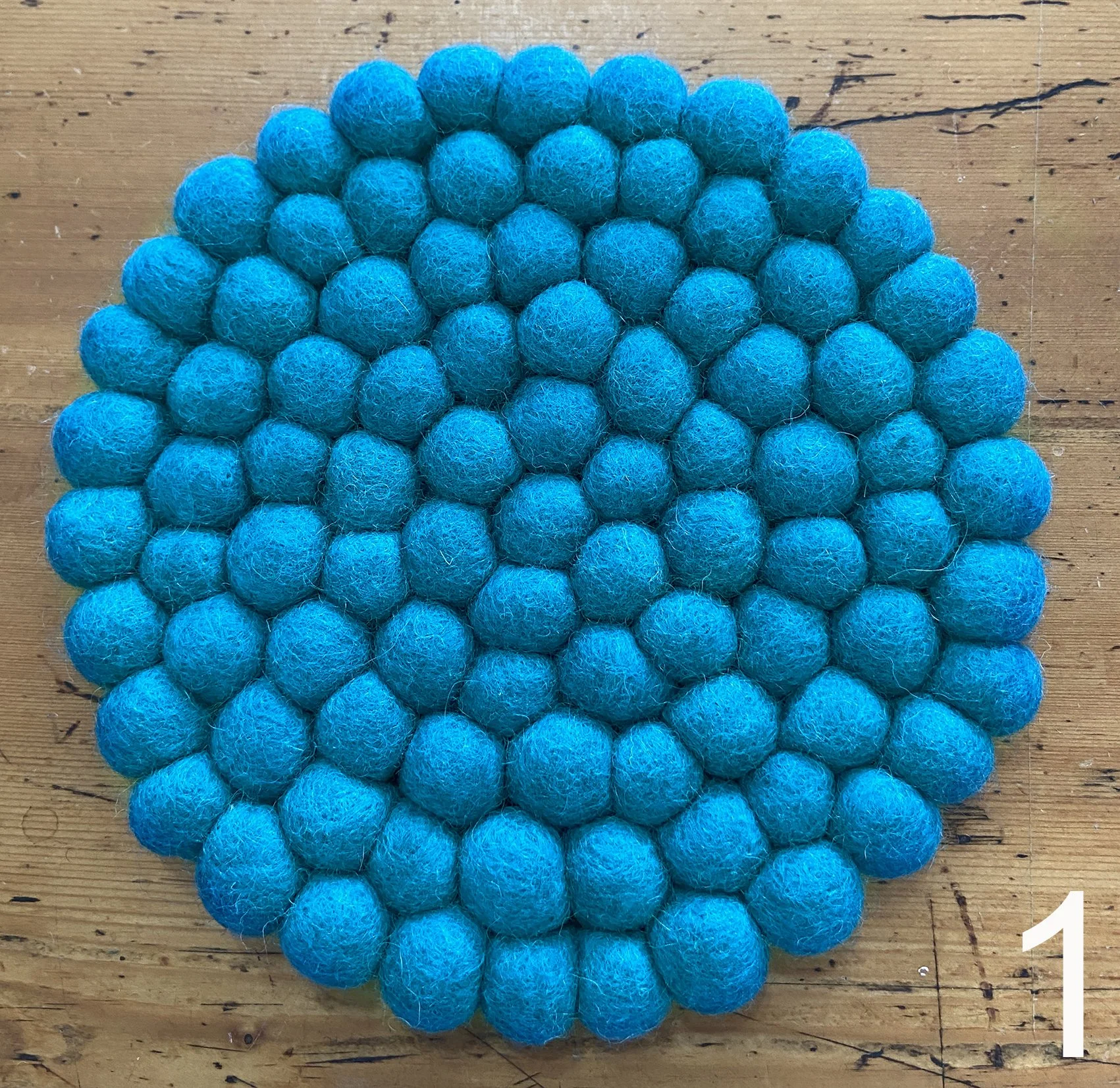 Handmade felt trivets - 3 colours