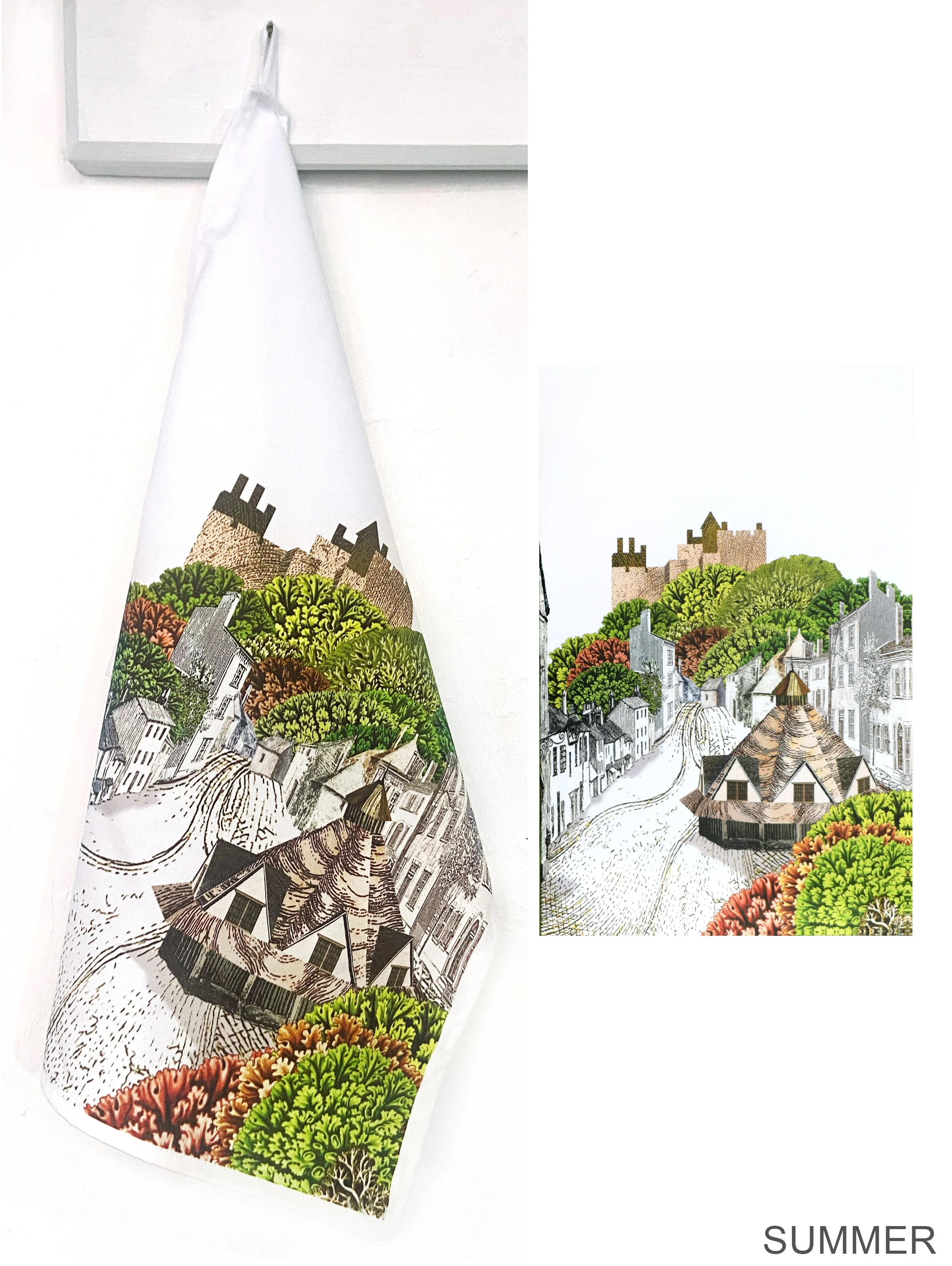 Jan Martin tea towel Dunster summer.jpg