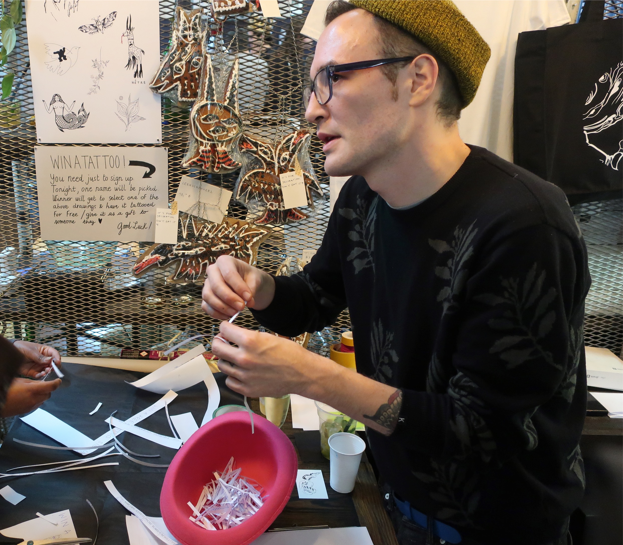 Picking the winner of our free tattoo raffle.jpeg