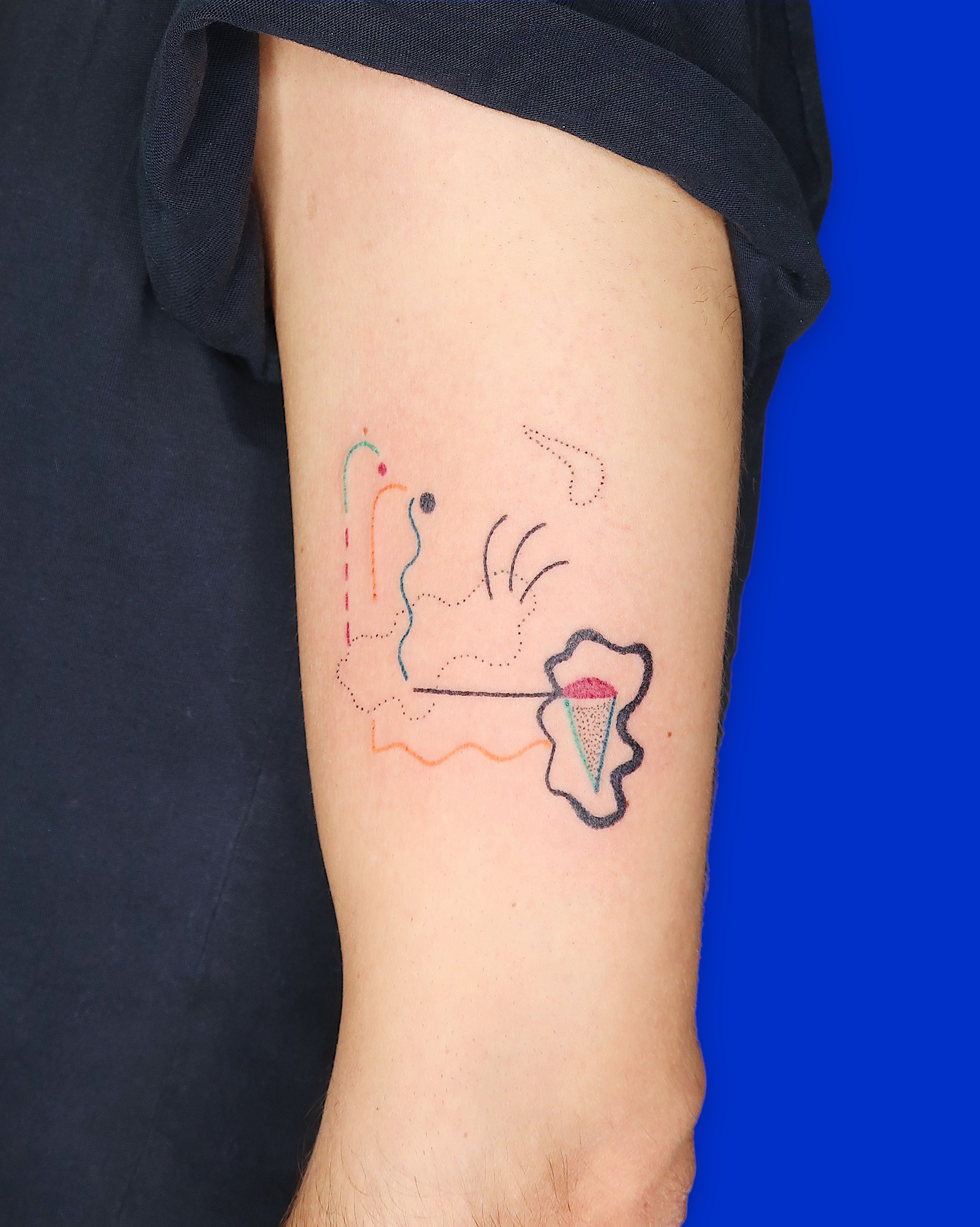 Simple and floaty abstract composition tattooed by Madame Unikat.JPG