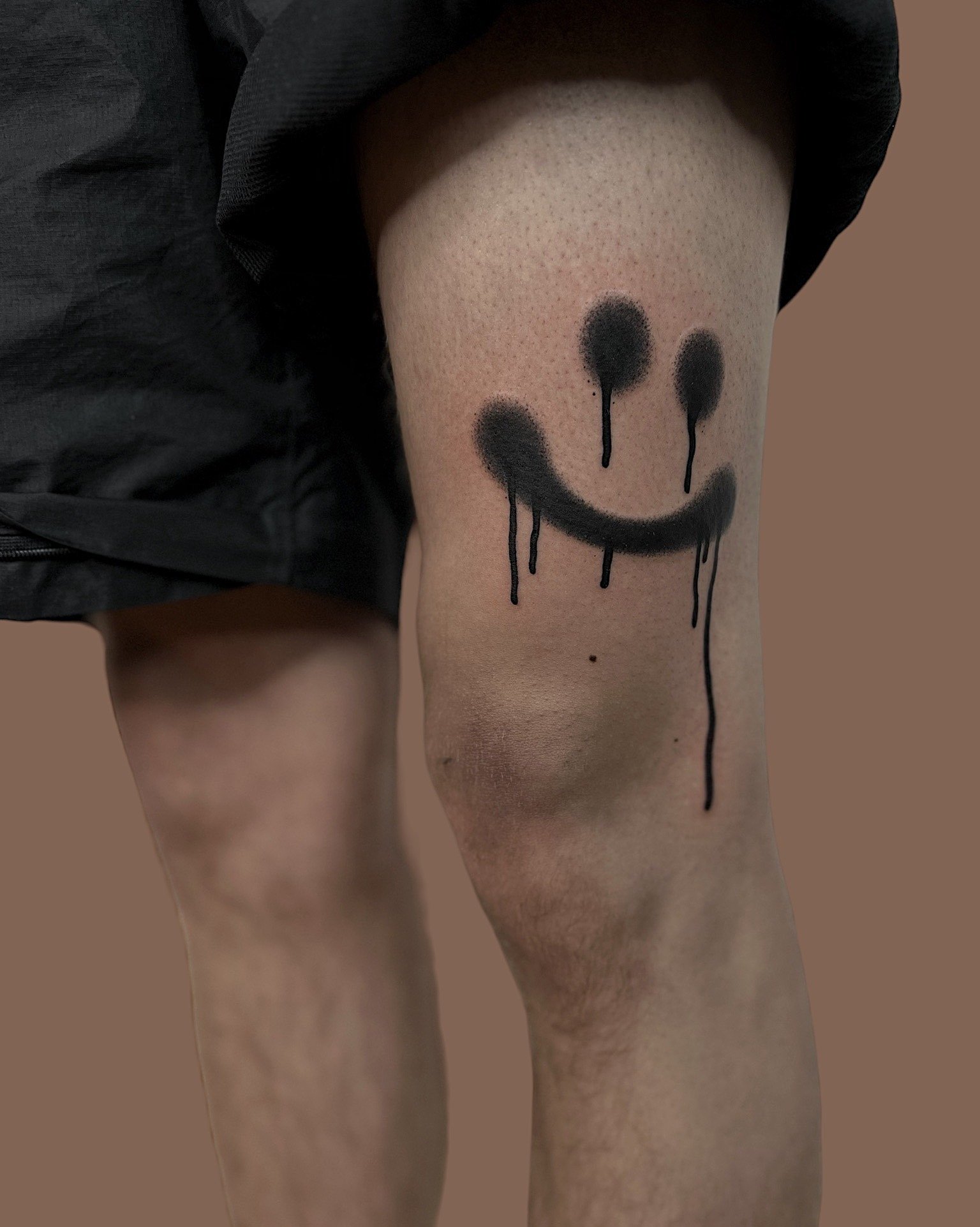 Smiley tattoo on size by Vitya lyuty.JPG