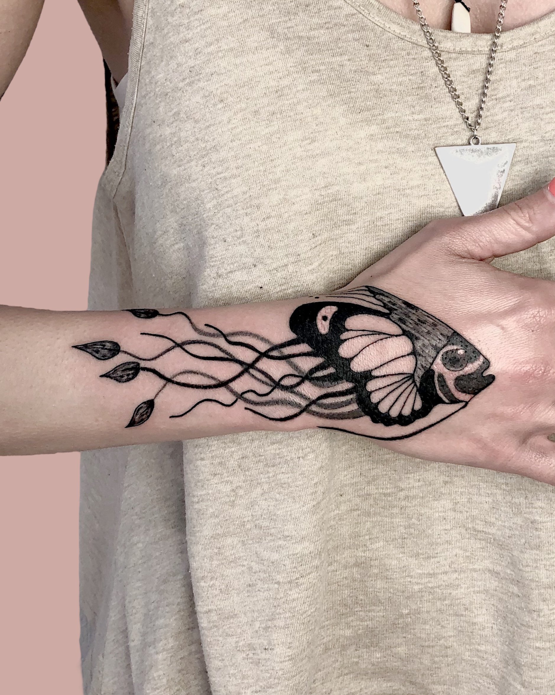 Imaginary fish tattoo by donna Aviles.JPG