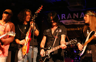  Jam Session with TONY MAC ALPINE, ALEX SKOLNIK, GILBY CLARKE New Zealand, 1st G-Taranaki Festival, 19. July 2008 