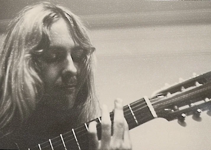 Uli with his classical guitar, Summer 1971
