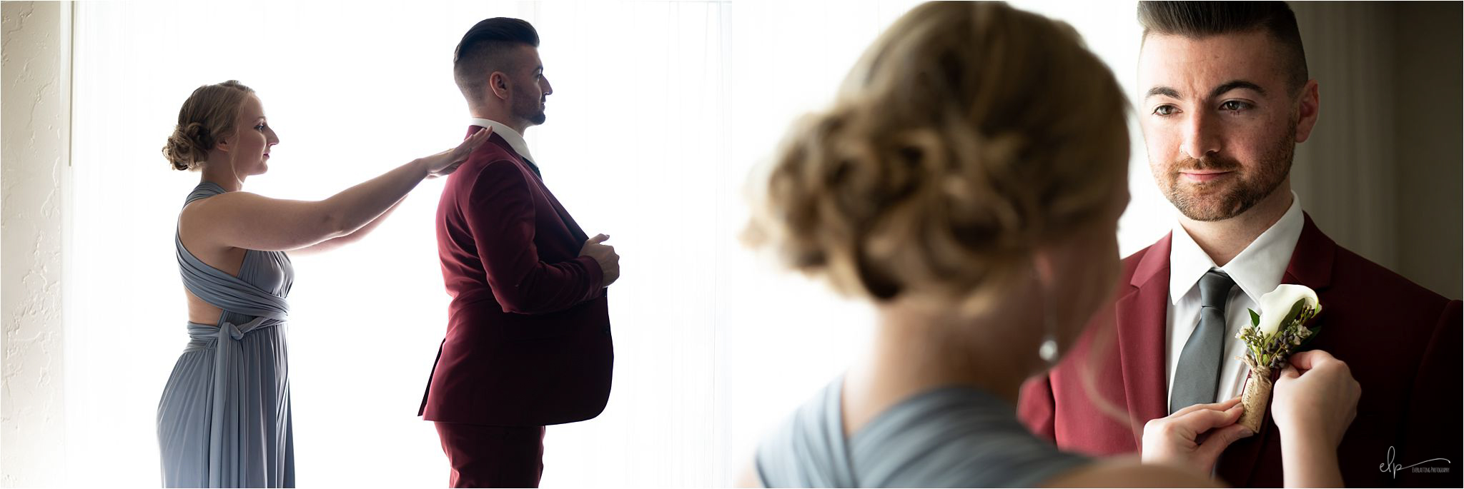 Groom gets ready.