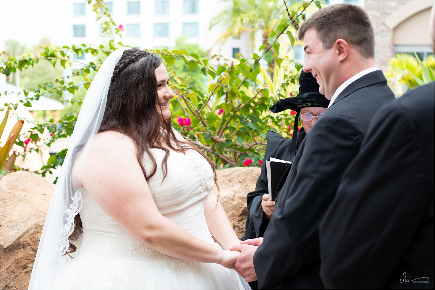 Wedding photos at Universal Studios Resort.