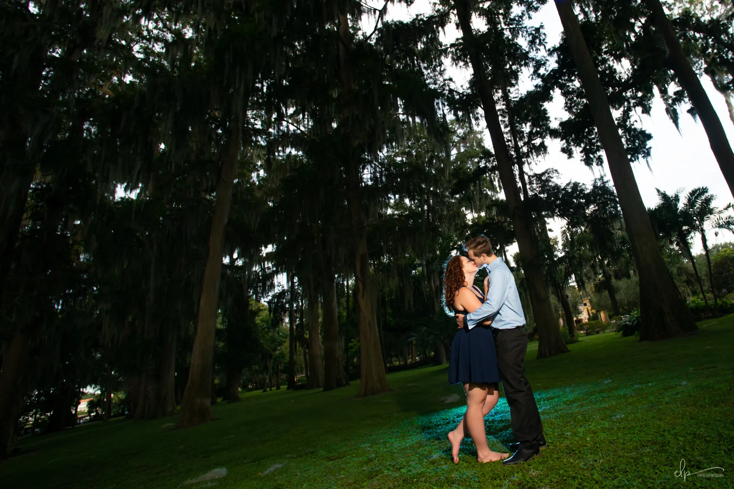 Engagement photographer in winter park.