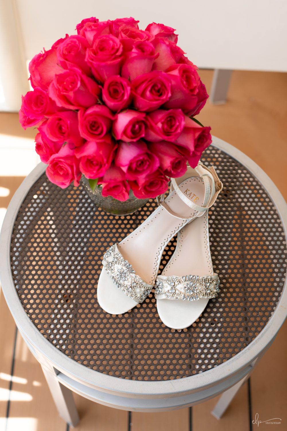 Bride getting ready wedding photography on disney cruise line