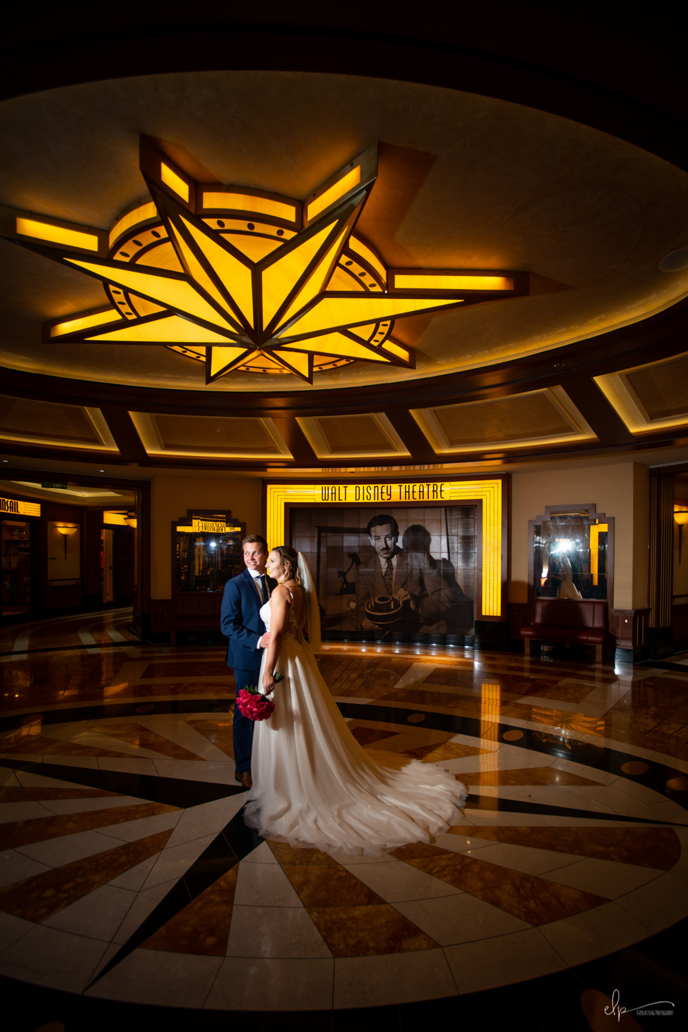 wedding portraits on disney dream cruise