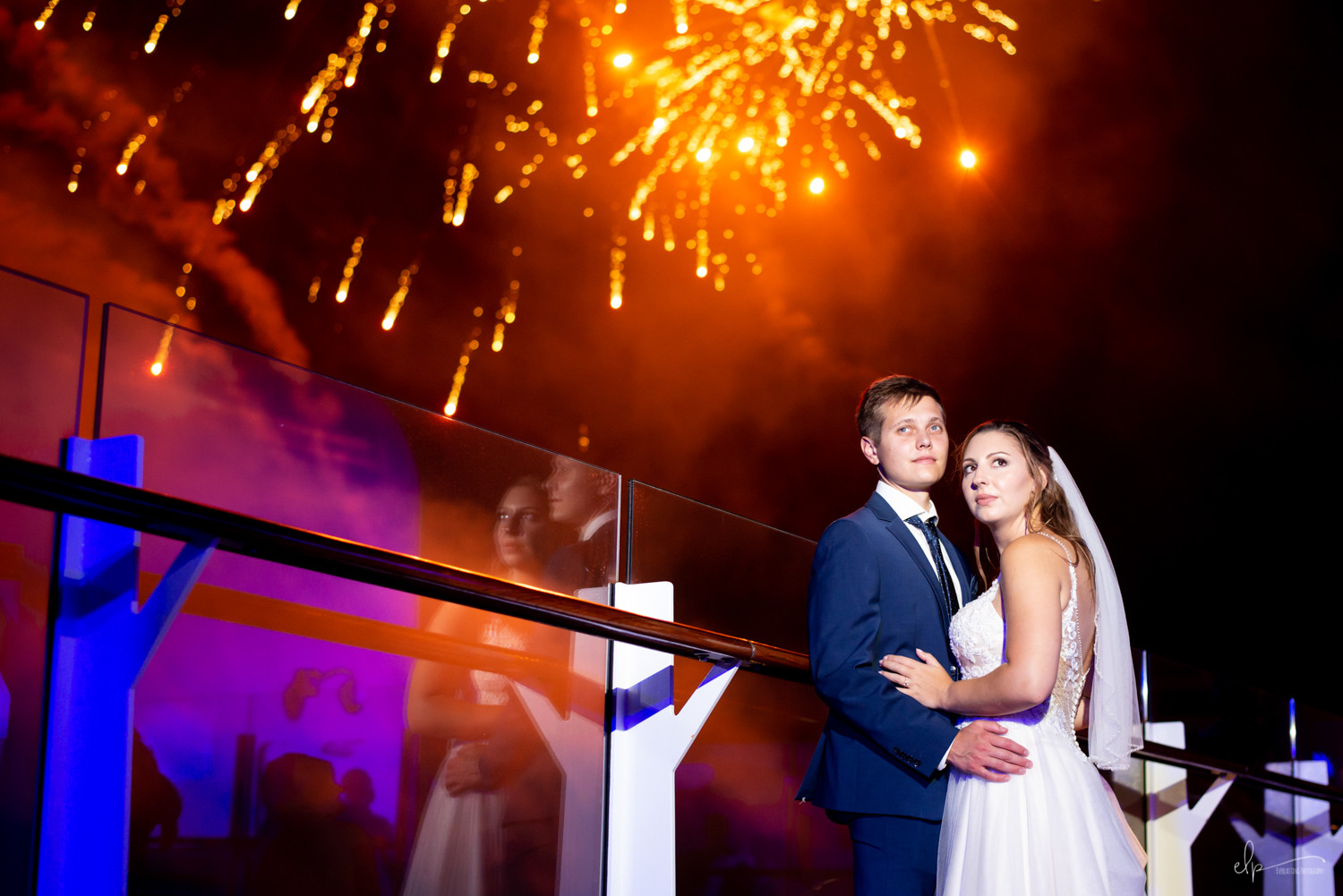 fireworks wedding photographer on disney cruise line